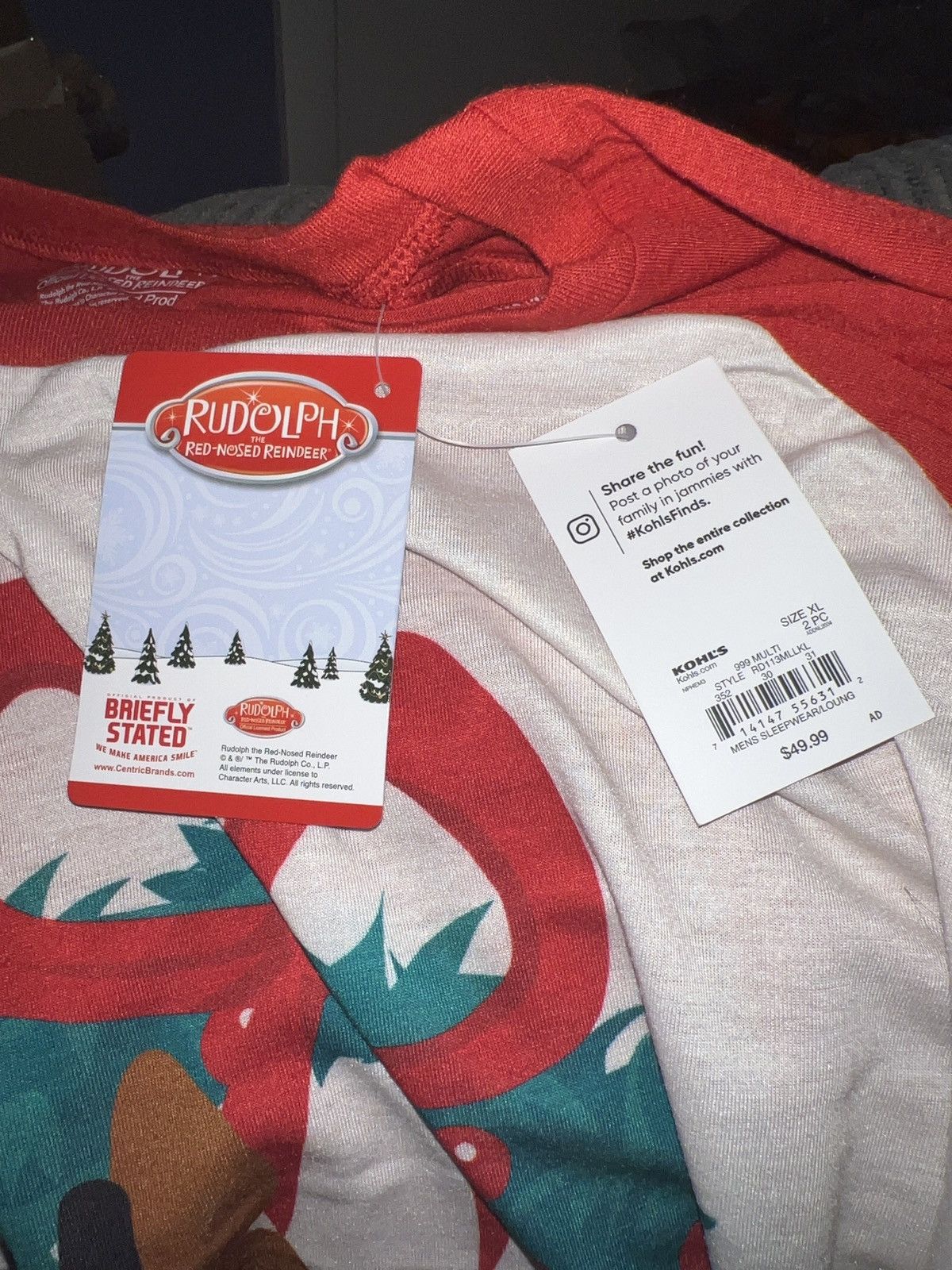 Hypebeast Briefly Stated Rudolph The Red-Nosed Reindeer LS Tee Size US XL / EU 56 / 4 - 4 Thumbnail