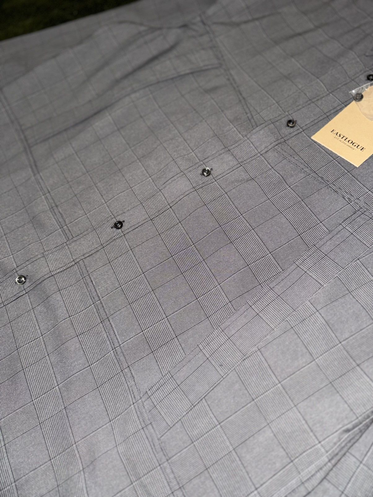 EASTLOGUE [L] Eastlogue 21FW Glen Check Utility Poly Shirt Size US L / EU 52-54 / 3 - 4 Thumbnail