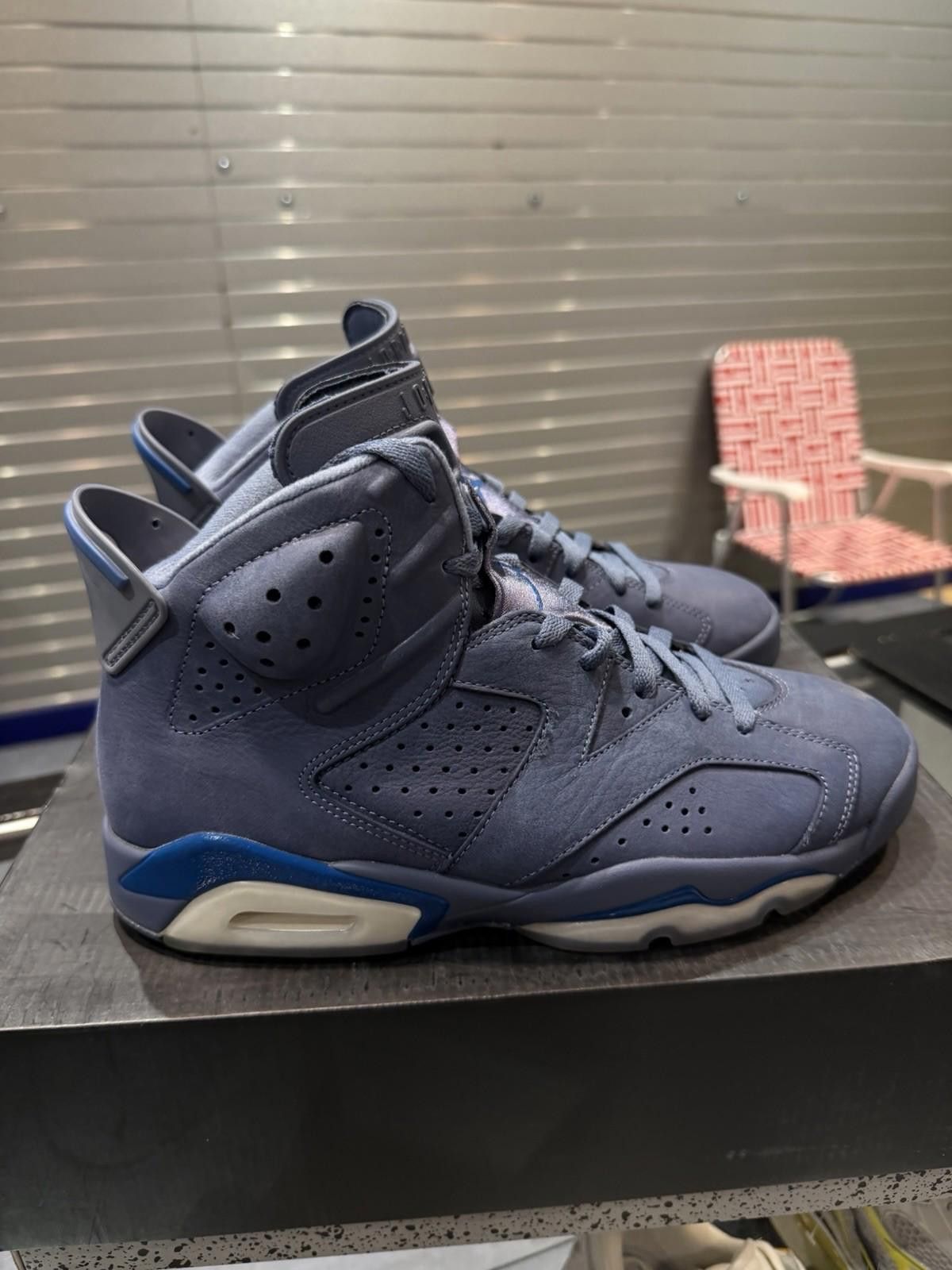 Jordan Brand Jordan 6 Retro Diffused Blue 2018 Size 8.5 Used RARE Size US 8.5 / EU 41-42 - 2 Thumbnail