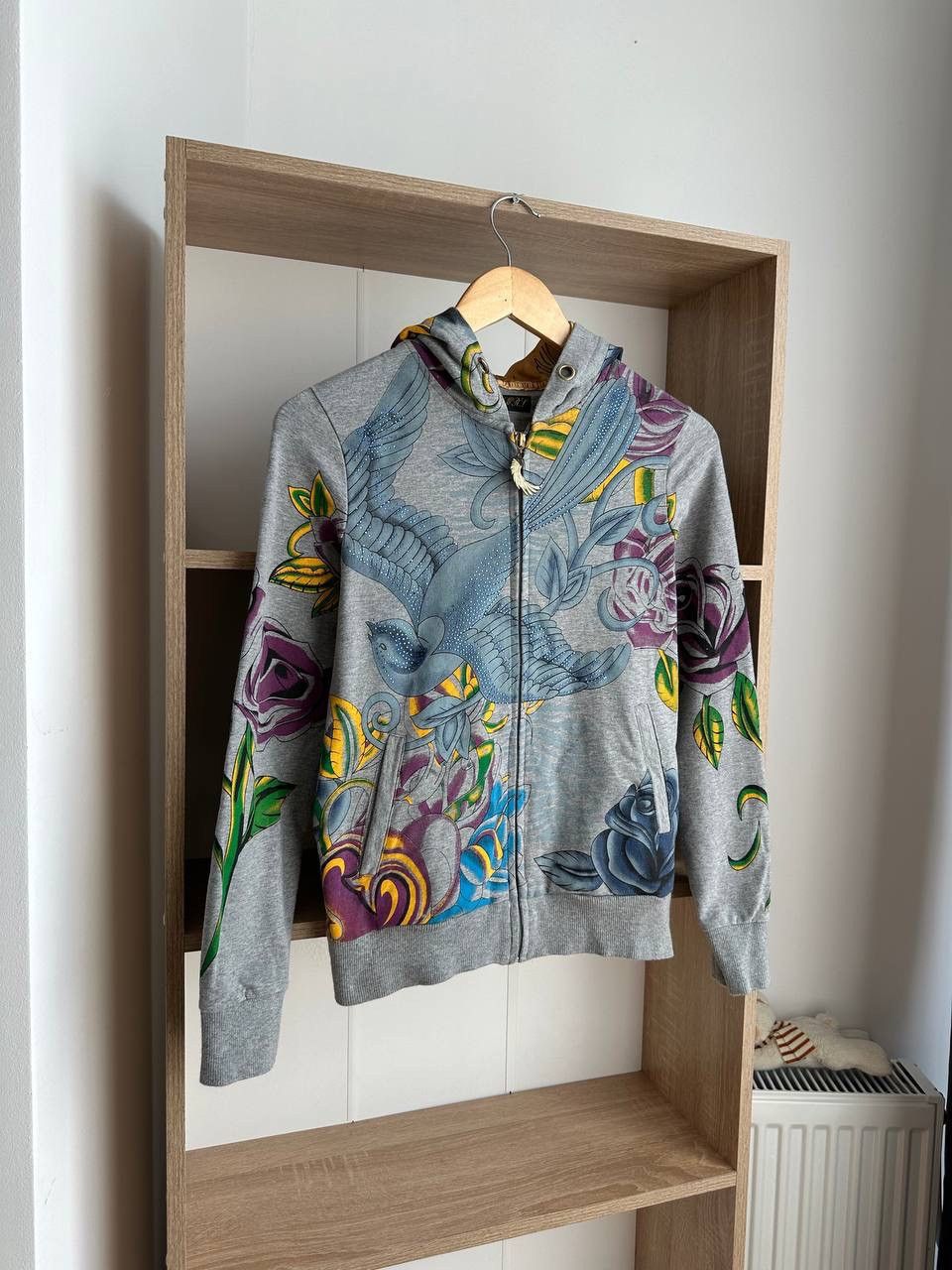 Christian Audigier × Ed Hardy × Vintage Vintage Ed Hardy Christian Audigier Style Hoodie Size S / US 4 / IT 40 - 1 Thumbnail