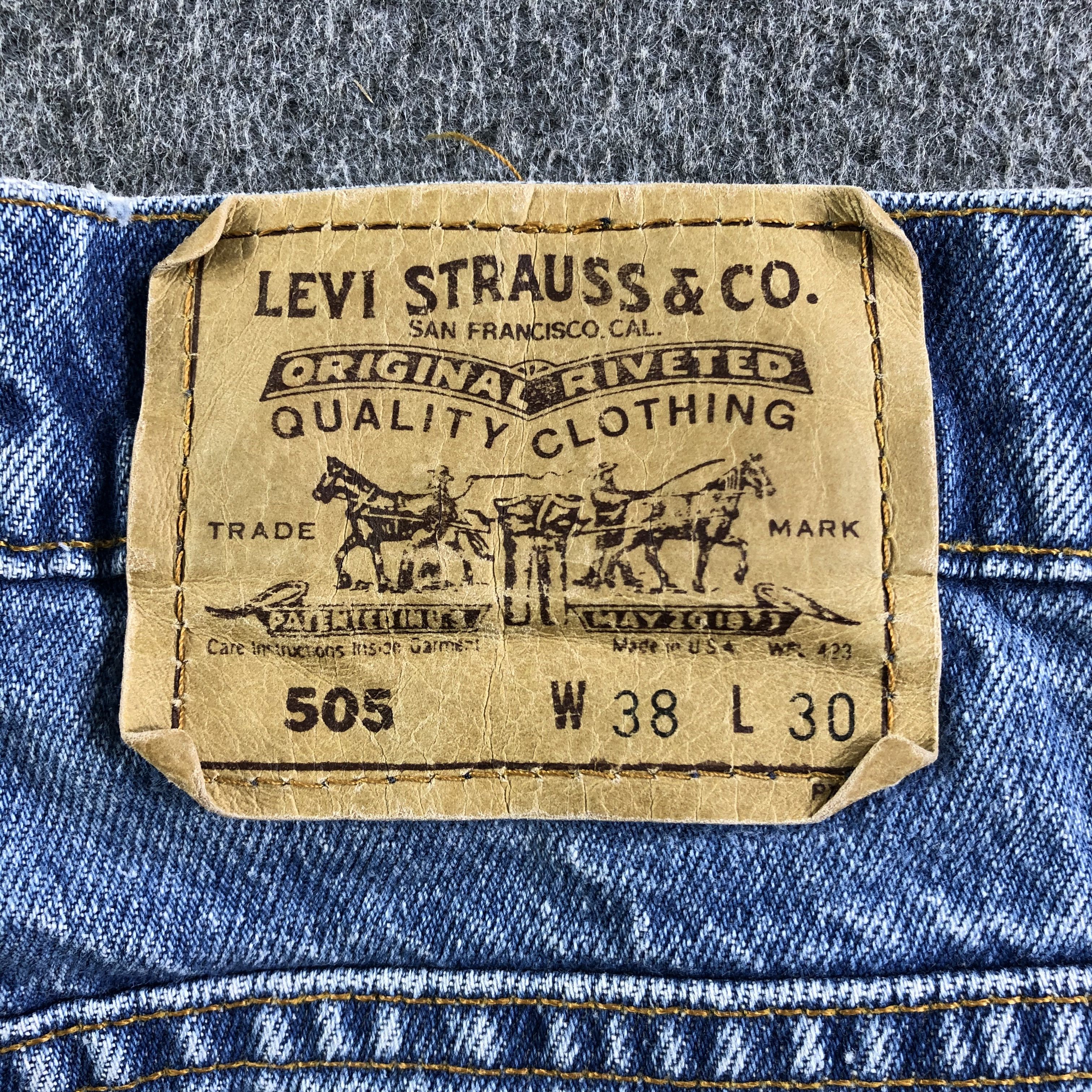 Levi's Vintage 90s Levis 505 Jeans-J4469 Size US 36 / EU 52 - 5 Thumbnail