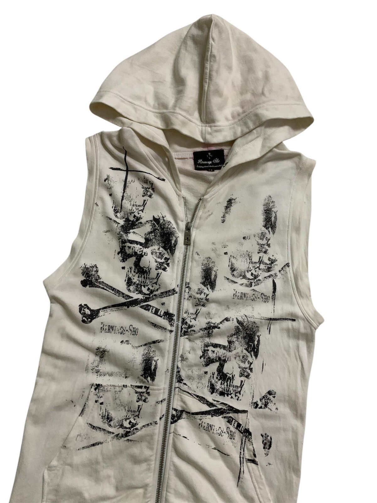 Hysteric Glamour 💥Japanes Gothic Bernings Sho Skull Tank Top Hoodie Size US M / EU 48-50 / 2 - 2 Thumbnail