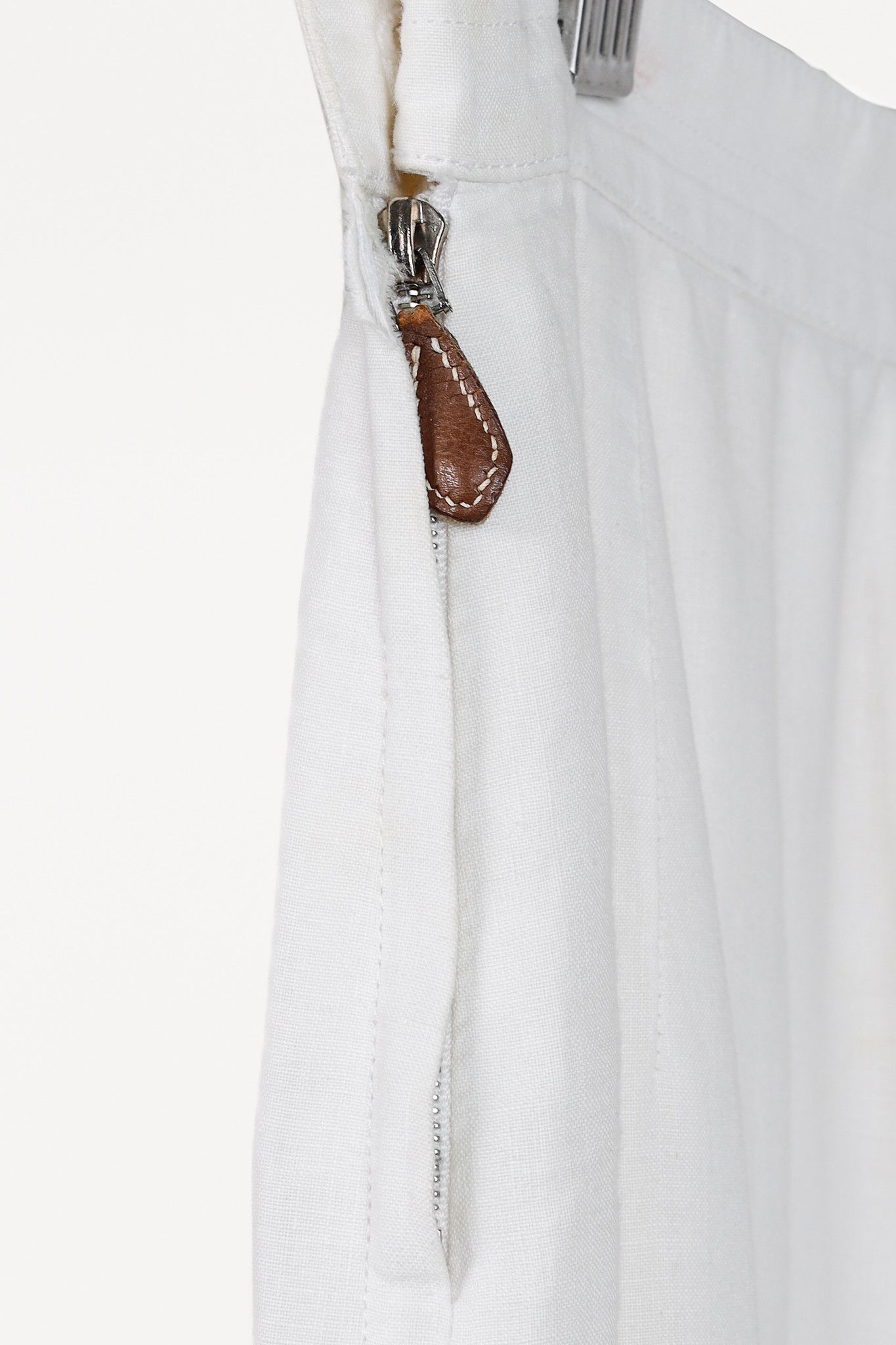 Hermes Hermes Vintage White Linen Sailor-Inspired Pant Size 27" / US 4 / IT 40 - 8 Thumbnail