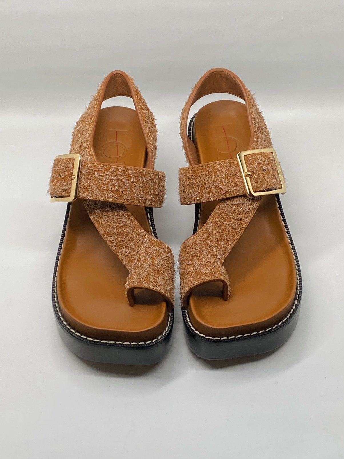 Loewe Loewe Ease heel suede sandal size 39 Size US 9 / IT 39 - 3 Thumbnail