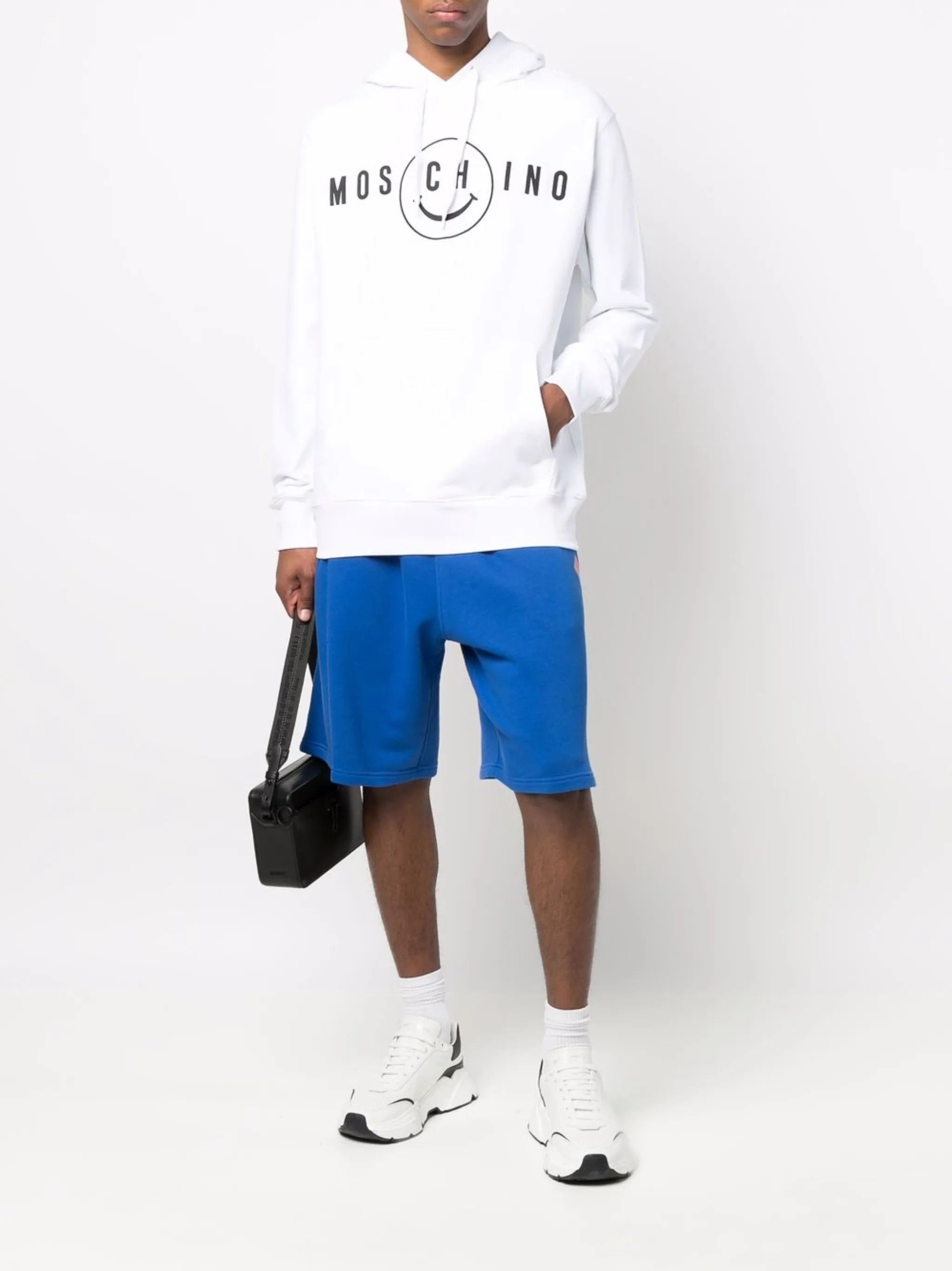 Moschino o1y0225 Logo Hoodie in White Size US S / EU 44-46 / 1 - 5 Thumbnail