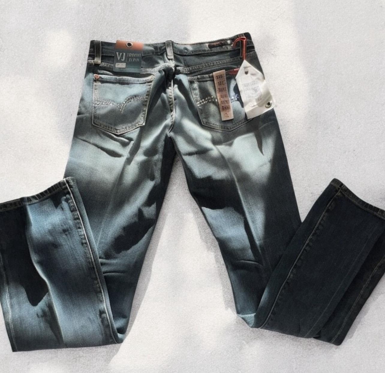 Vintage Blinded by the Studs Vintage Vertigo Jeans with rhinestone Size 30" / US 8 / IT 44 - 2 Thumbnail