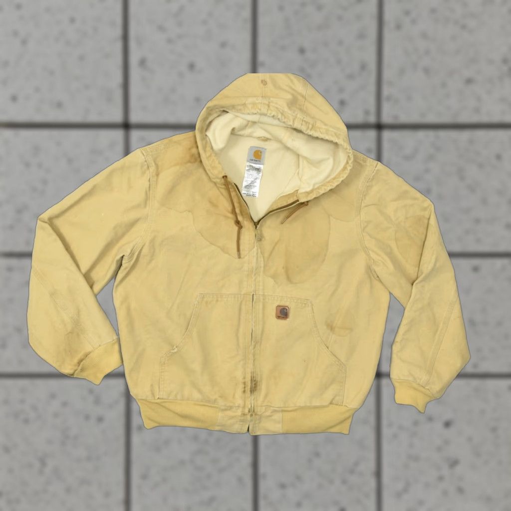 Carhartt Carhartt Jacket L Bomber J130 WET Thermal Lined Duck Canvas Cotton Tan Brown Regular Men Size US L / EU 52-54 / 3 - 1 Thumbnail