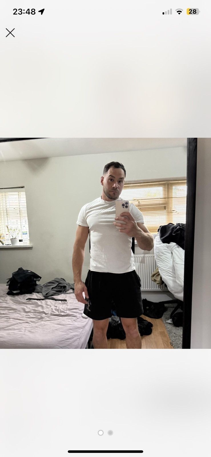 Asos Casual White T-Shirt Size US M / EU 48-50 / 2 - 2 Thumbnail