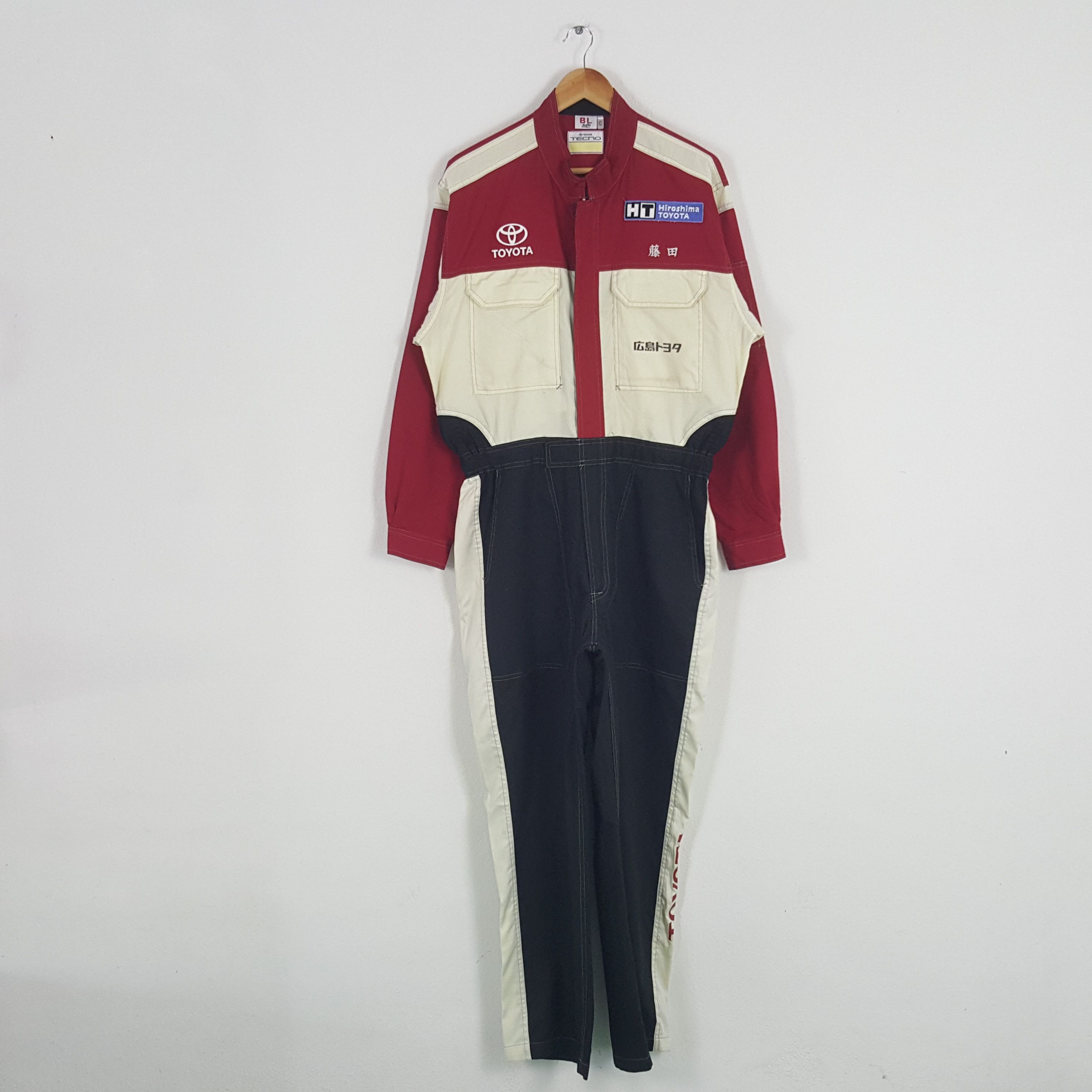 Japanese Brand × Vintage Vintage Toyota Japanese Motorsports Racing Coverall Jacket Size US L / EU 52-54 / 3 - 1 Thumbnail