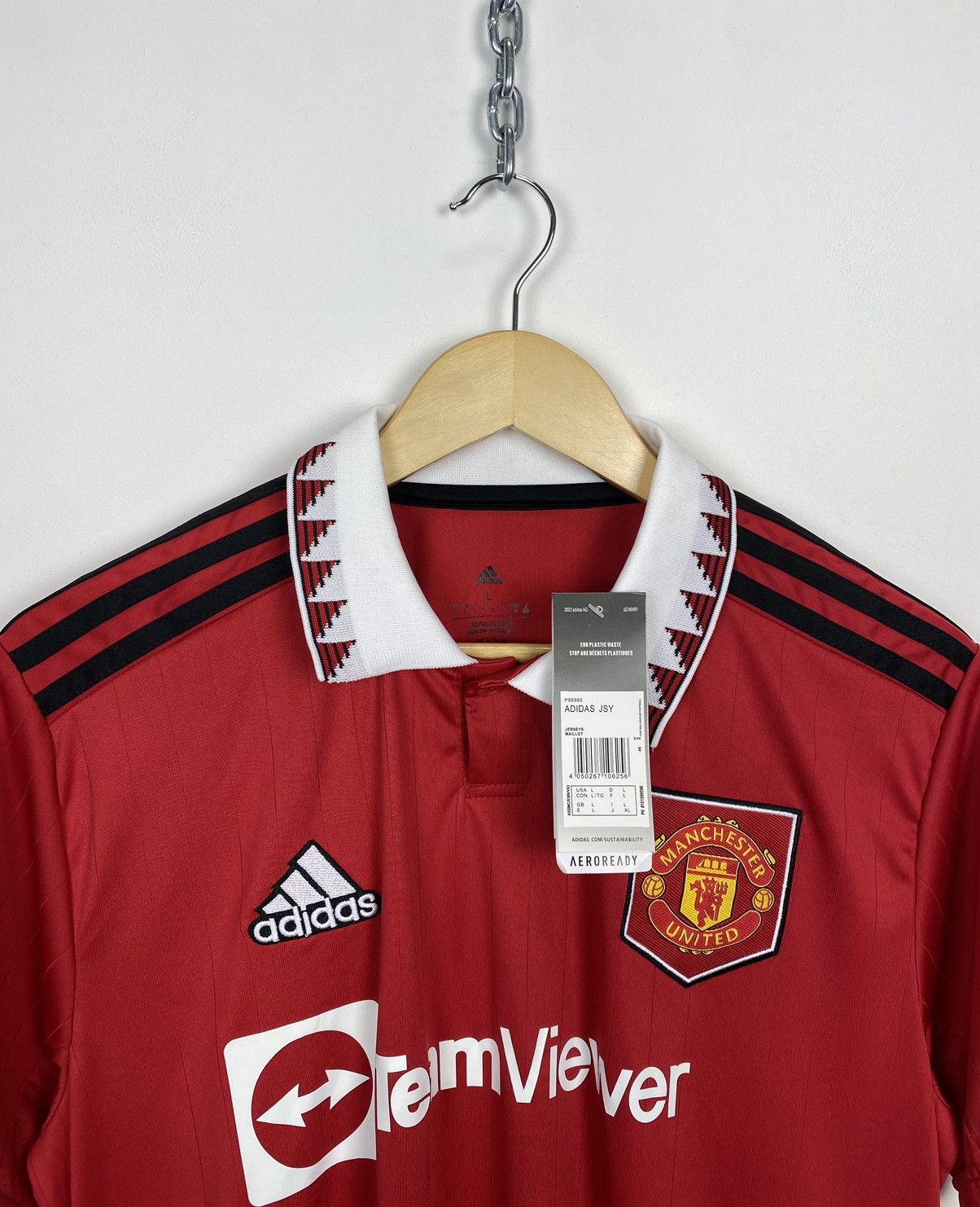 Adidas Adidas Manchester United 2022/2023 Football Shirt Jersey Top Size US L / EU 52-54 / 3 - 2 Thumbnail