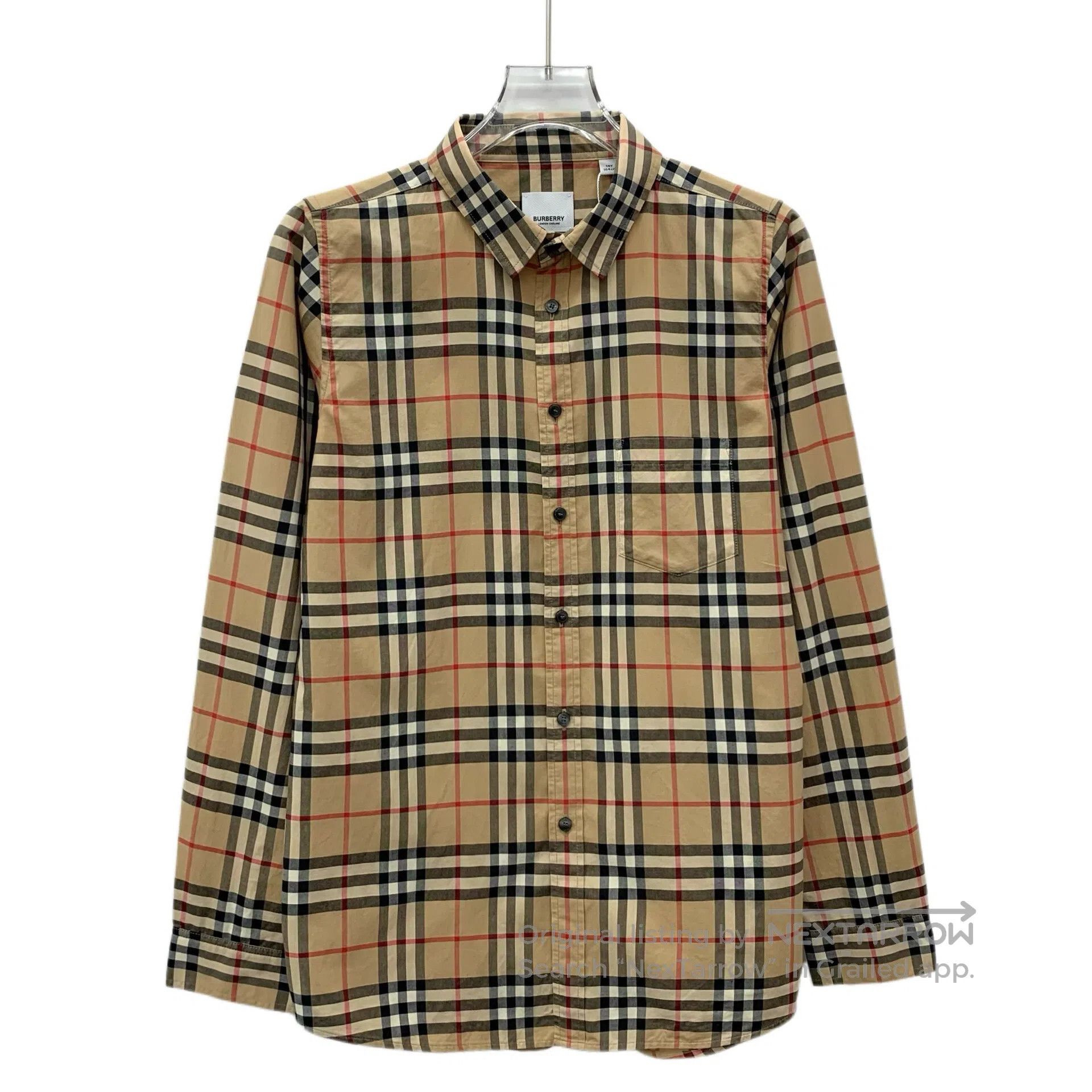 Burberry Burberry Size 14Y Brown classic check design cotton collar Size S / US 4 / IT 40 - 1 Thumbnail