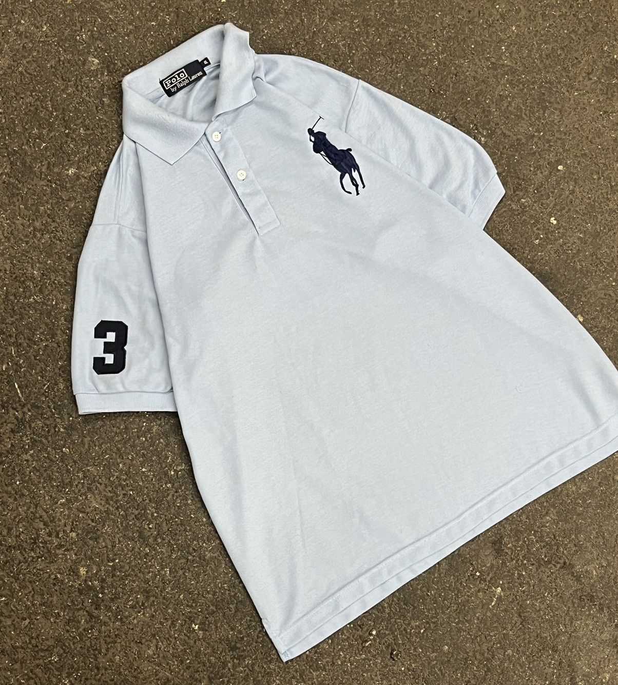 Polo Ralph Lauren × Vintage × Vision Streetwear Polo Ralph Lauren big pony vintage number polo hype rare Size US XL / EU 56 / 4 - 1 Thumbnail