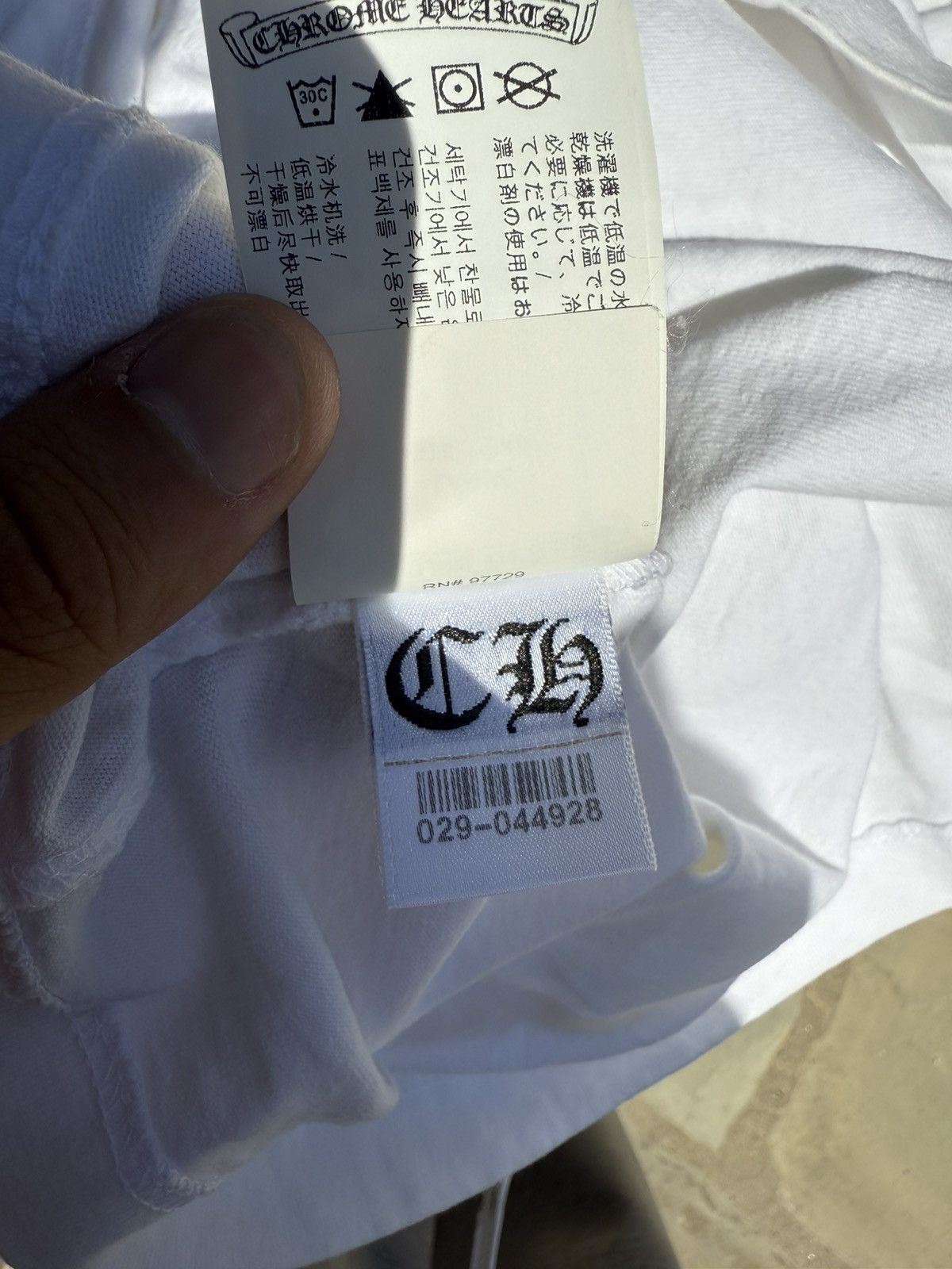 Chrome Hearts Chrome Hearts White Embroidered Cut & Sew T-shirt Size US L / EU 52-54 / 3 - 5 Thumbnail