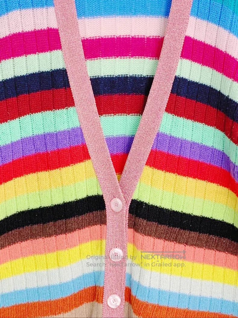 Gucci Gucci Colourful striped V-neck single-breasted long-sleeve Size S / US 4 / IT 40 - 6 Thumbnail