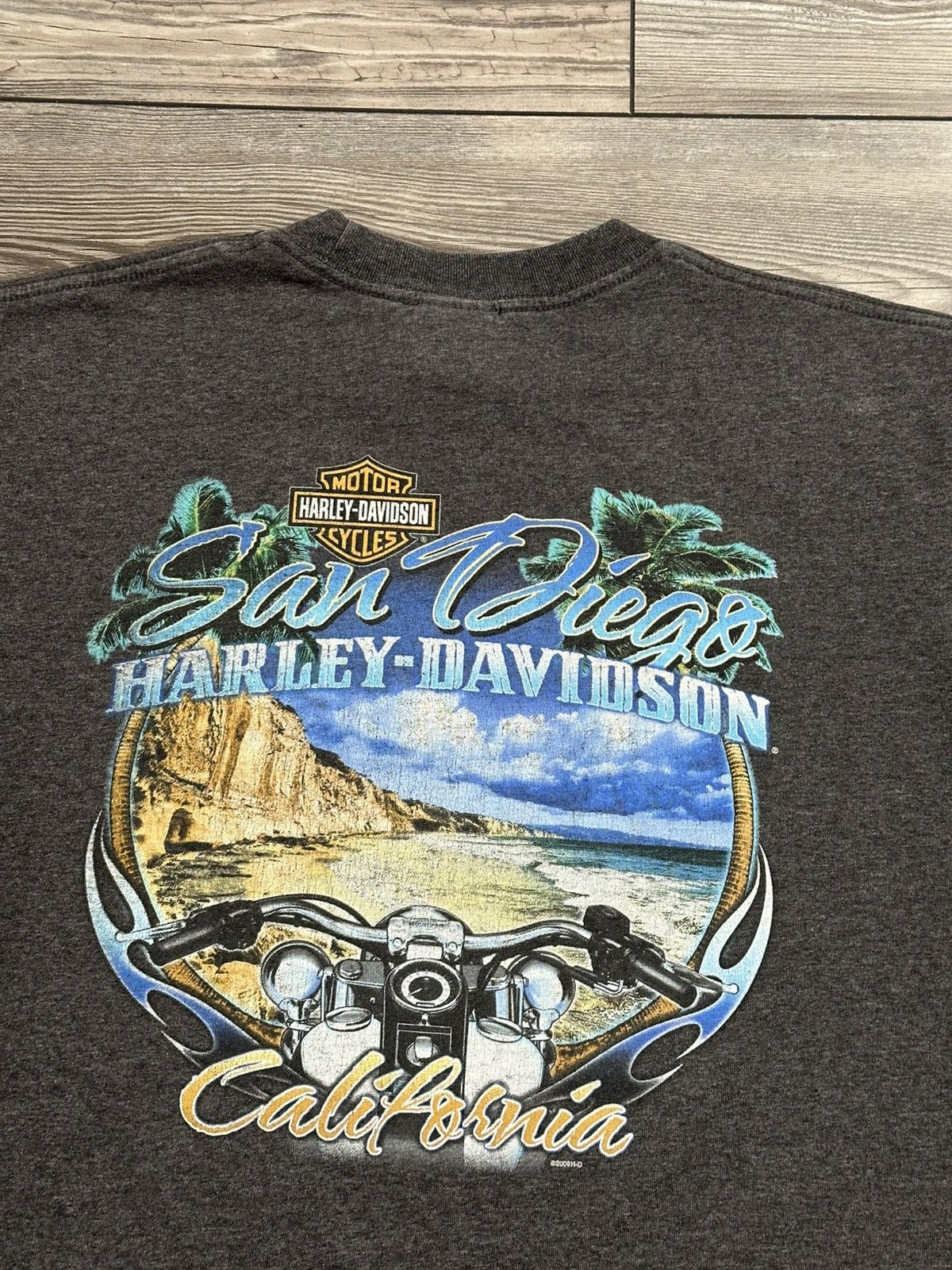 Harley Davidson × Vintage Y2K Harley Davidson San Diego T Shirt Size US L / EU 52-54 / 3 - 4 Thumbnail