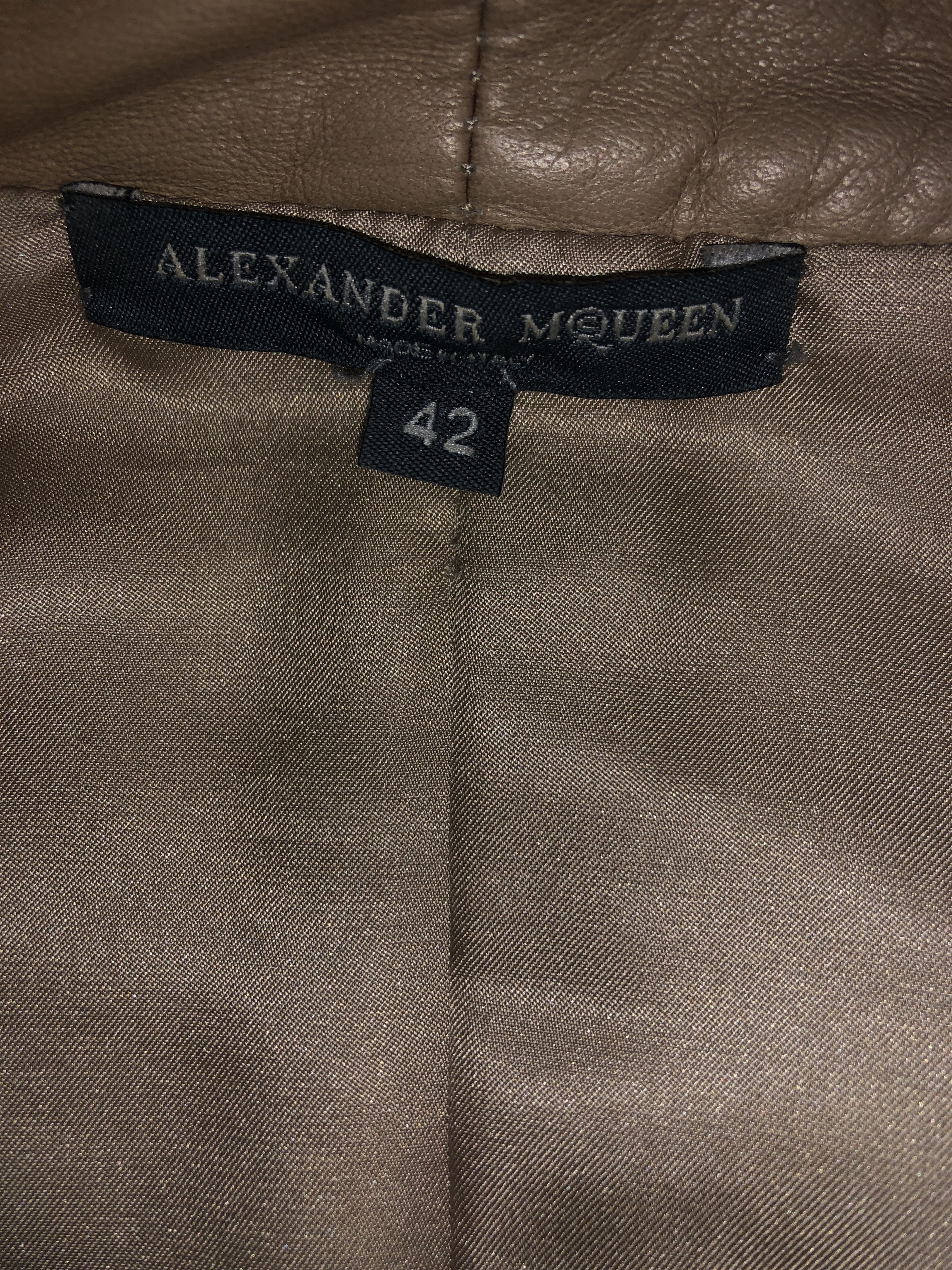 Alexander McQueen Pantheon and Lucem 2004 Quilted Leather Jacket Size M / US 6-8 / IT 42-44 - 4 Thumbnail