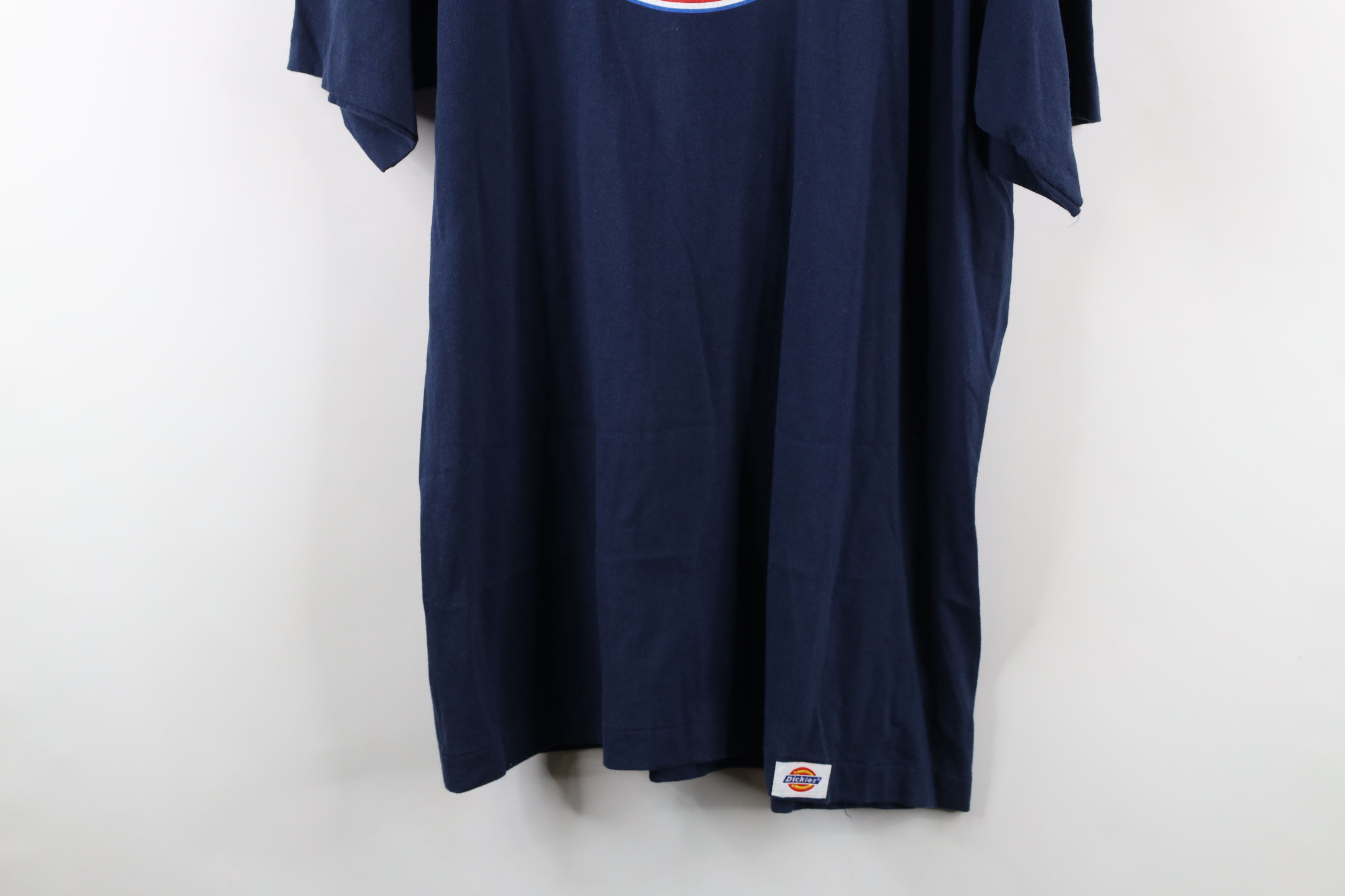 Dickies × Vintage Deadstock Vintage 90s Dickies Logo T-Shirt Blue Cotton USA Size US XL / EU 56 / 4 - 3 Thumbnail