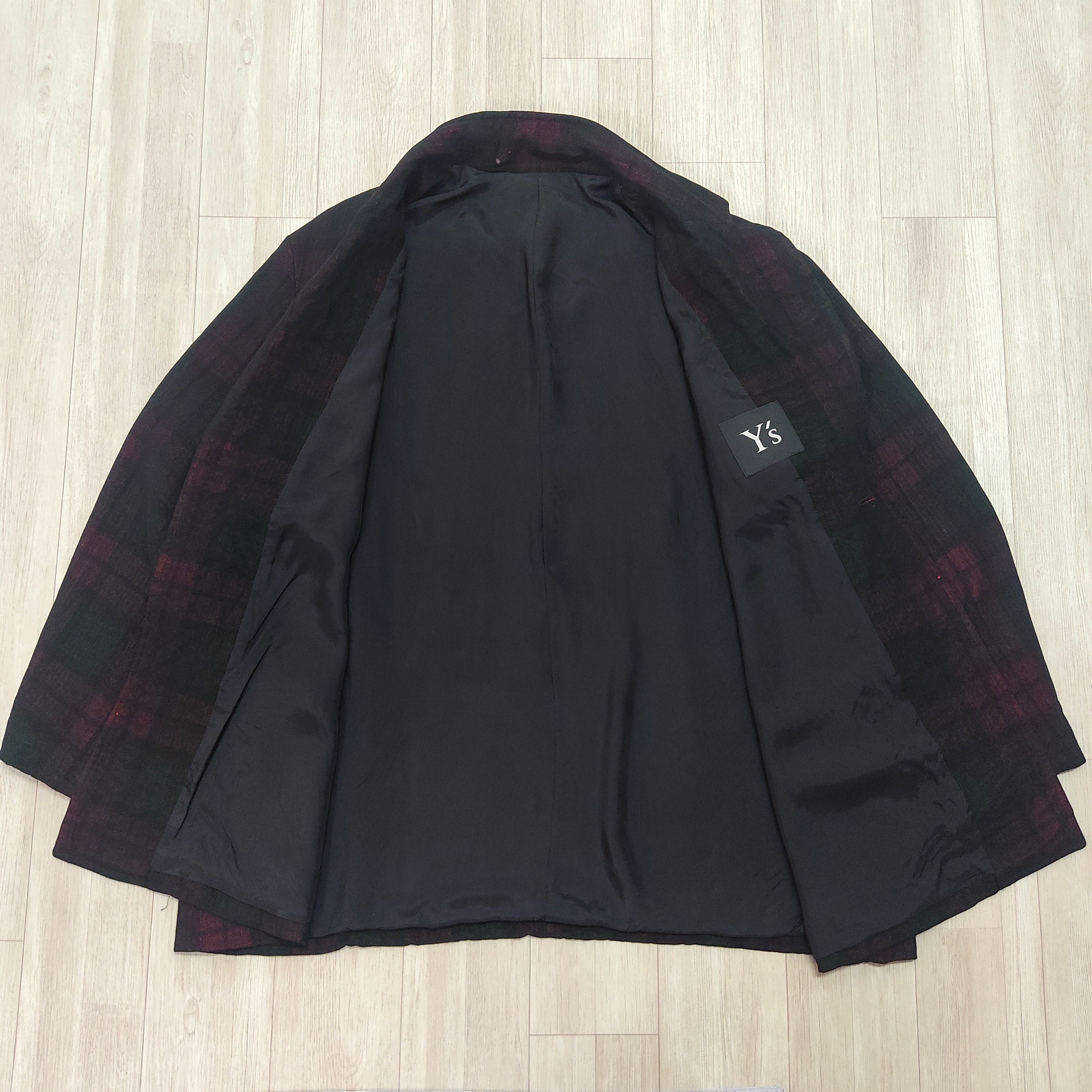 Yohji Yamamoto YOHJI YAMAMOTO Madras Checkers Wool Rayon Blazer Jacket Size US L / EU 52-54 / 3 - 13 Thumbnail