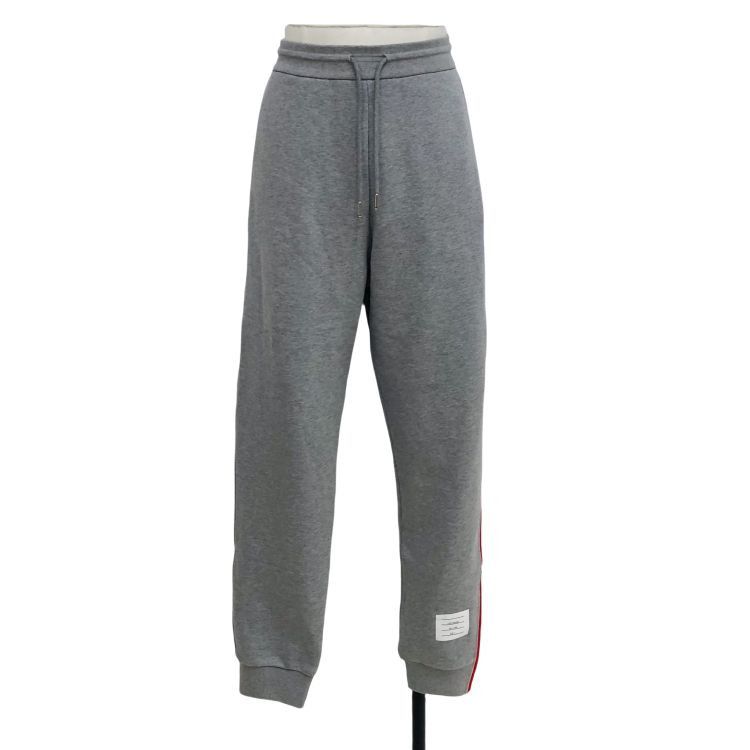 Thom Browne Thom Browne Gray Stripe Sweatpants Size 3 Size US 34 / EU 50 - 1 Thumbnail