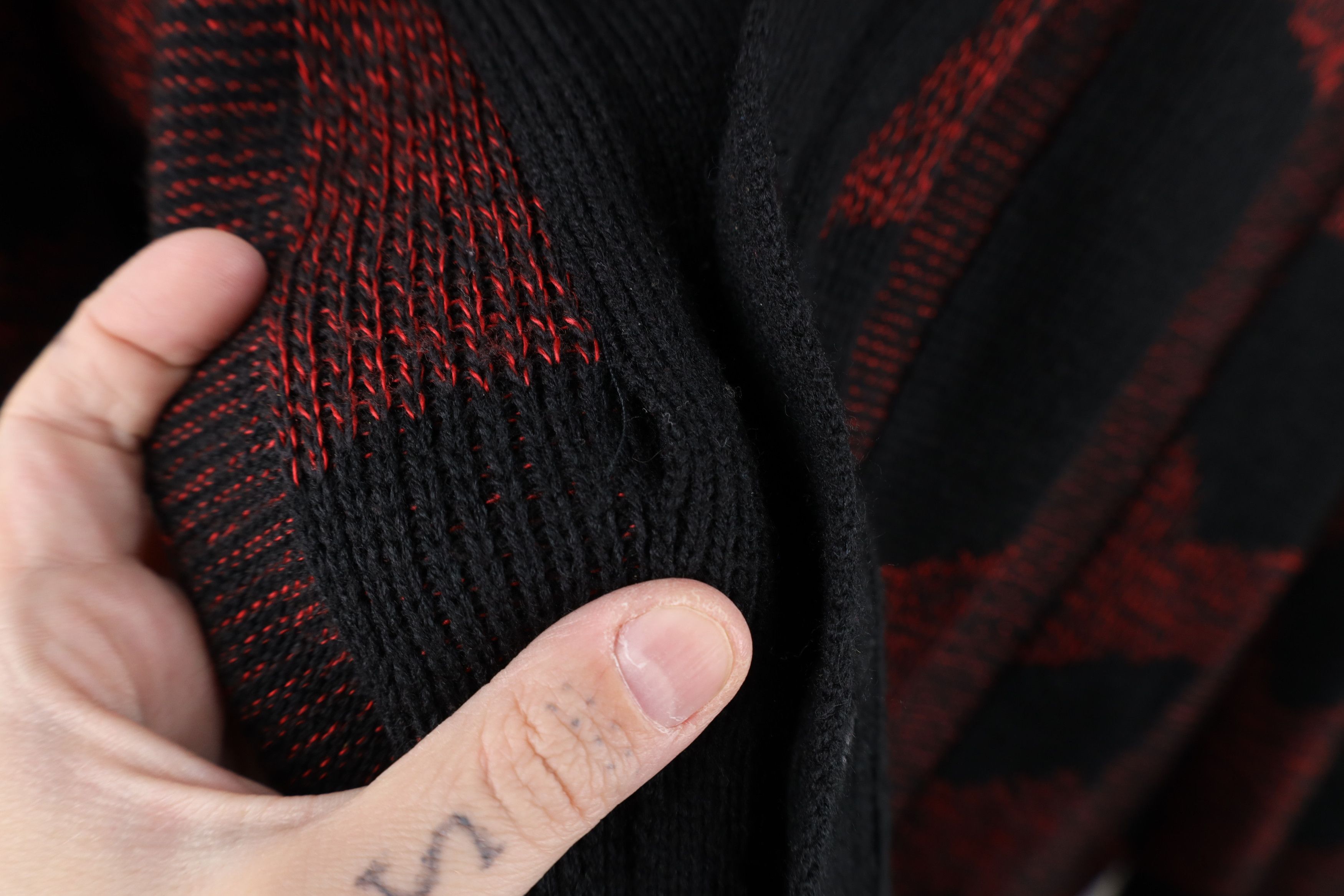 Vintage Vintage 90s Streetwear Striped Ribbed Knit Cardigan Sweater Size US XL / EU 56 / 4 - 4 Thumbnail