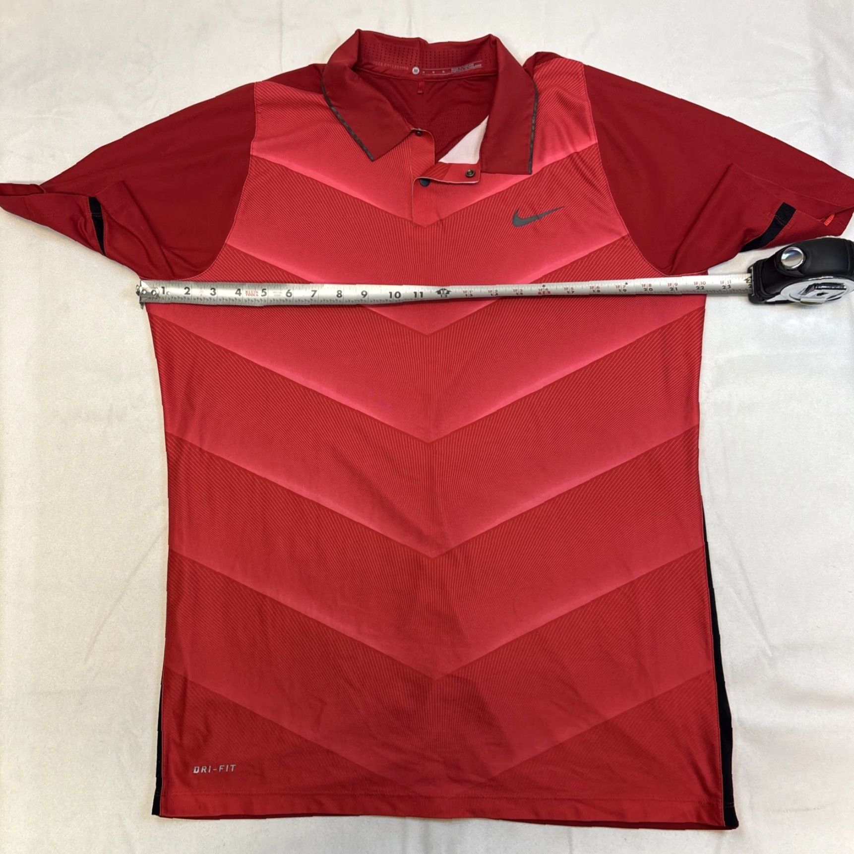 Nike VINTAGE Nike Tiger Woods Polo Shirt Mens M Red DRI-FIT Golf Shirt Size US M / EU 48-50 / 2 - 6 Thumbnail
