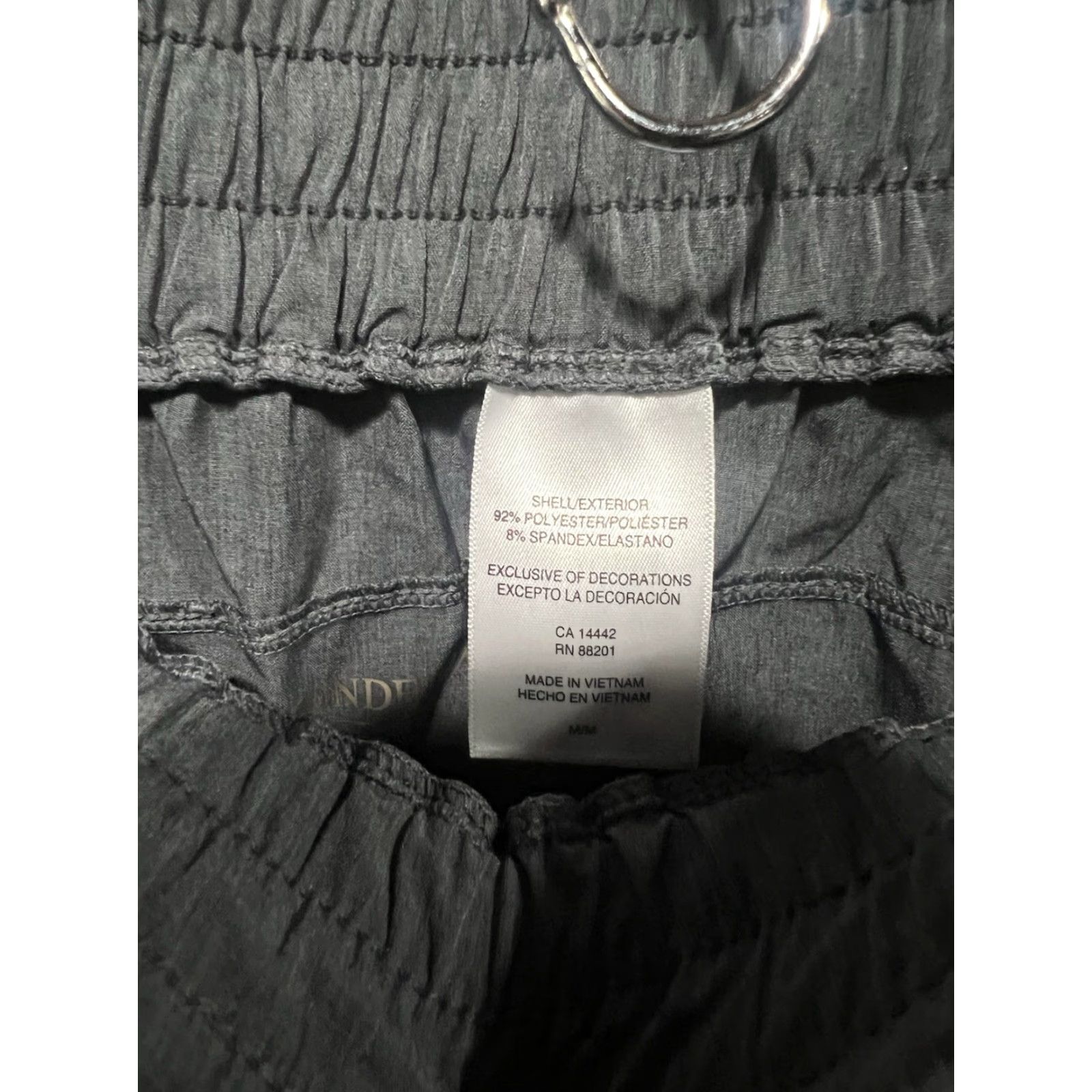 Vintage MONDETTA Active Woven Pull On Skirt Medium Women's Skirt Athletic Style Elastic Waist Grey Melange Olive Short 20 Inches Size 32" / US 10 / IT 46 - 3 Thumbnail
