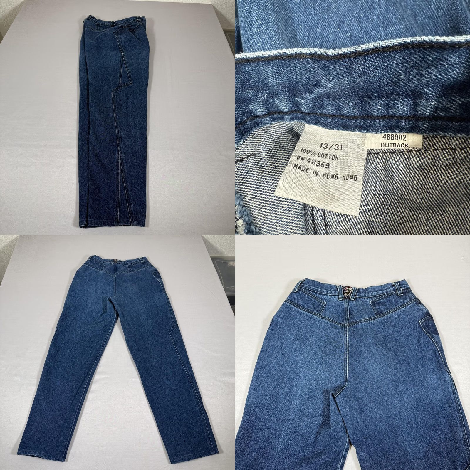 Denime VINTAGE Blaze Jeans Womens Jeans 90s Blue High Rise Slim Fit Denim Pants Western 90s Girls Womens Size 34" / US 12 / IT 48 - 9 Thumbnail