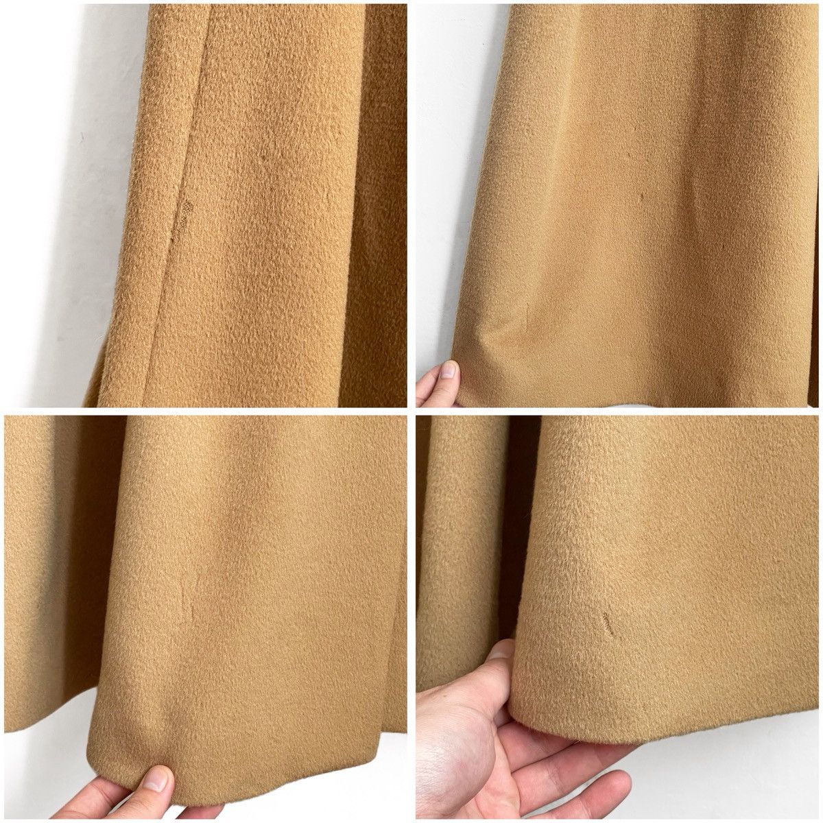 Celine Vintage Celine Paris Camel Wool Coat Single Breasted Iconic Size XL / US 12-14 / IT 48-50 - 22 Thumbnail