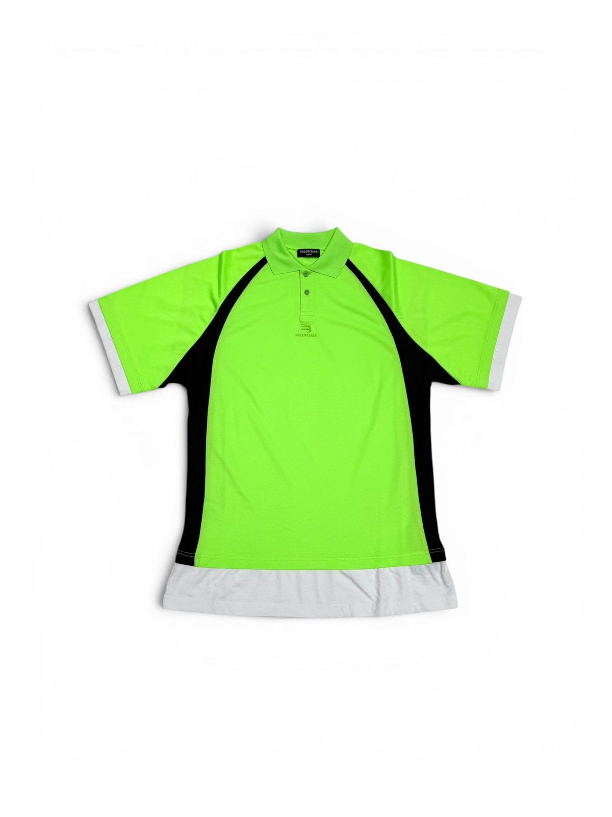Balenciaga Balenciaga Sporty B Hybrid Polo Jersey Tee Shirt Size US S / EU 44-46 / 1 - 1 Thumbnail