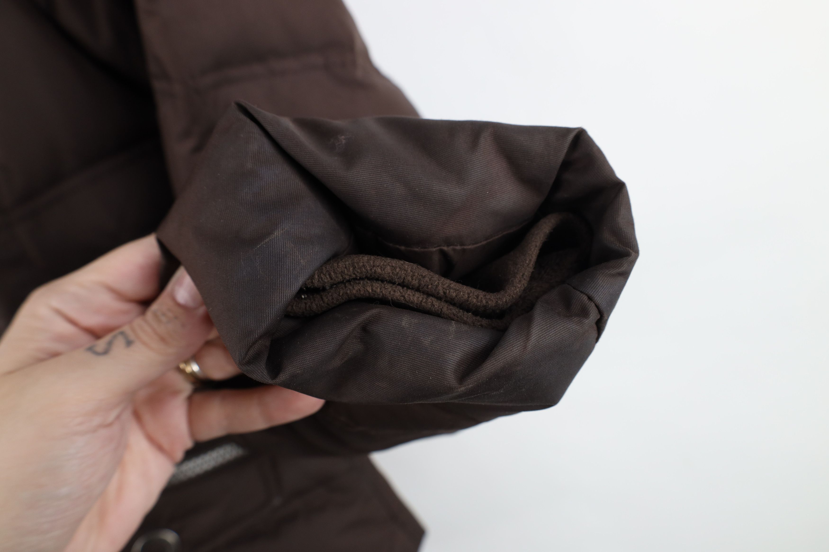 Eddie Bauer Vintage Y2K Eddie Bauer Goose Down Puffer Jacket Brown Size S / US 4 / IT 40 - 9 Thumbnail