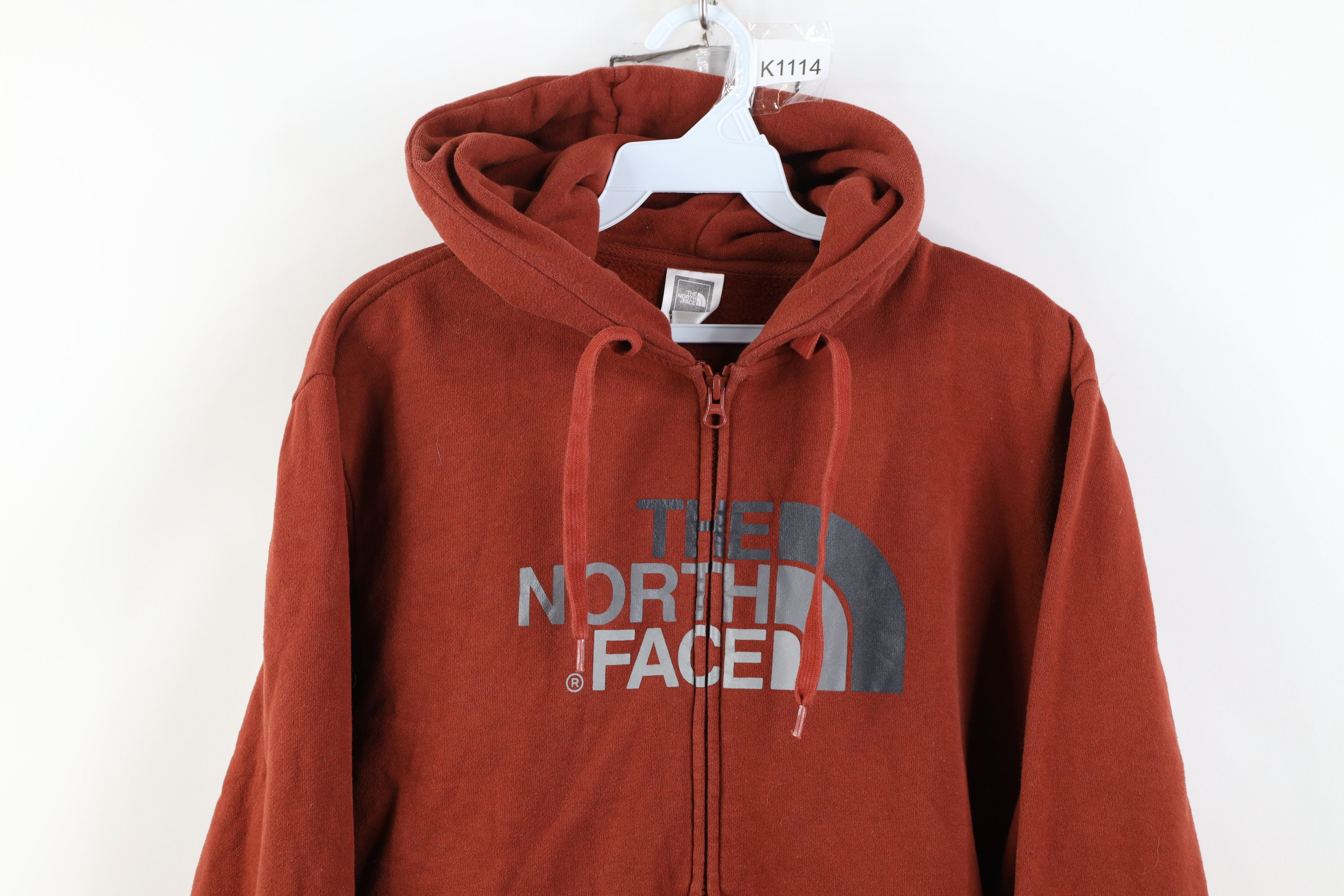 The North Face Vintage Y2K The North Face Logo Heavy Full Zip Hoodie Rust Size US S / EU 44-46 / 1 - 2 Thumbnail