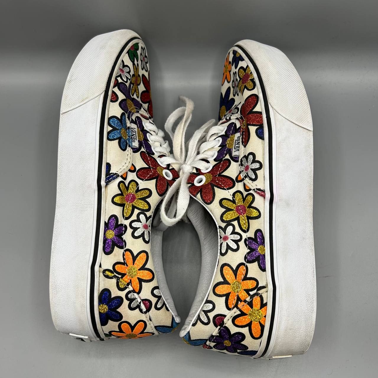 Vans Vans Era Platform Glitter Daisy Floral Sneakers Women 8.5 Size US 8.5 / IT 38.5 - 8 Thumbnail