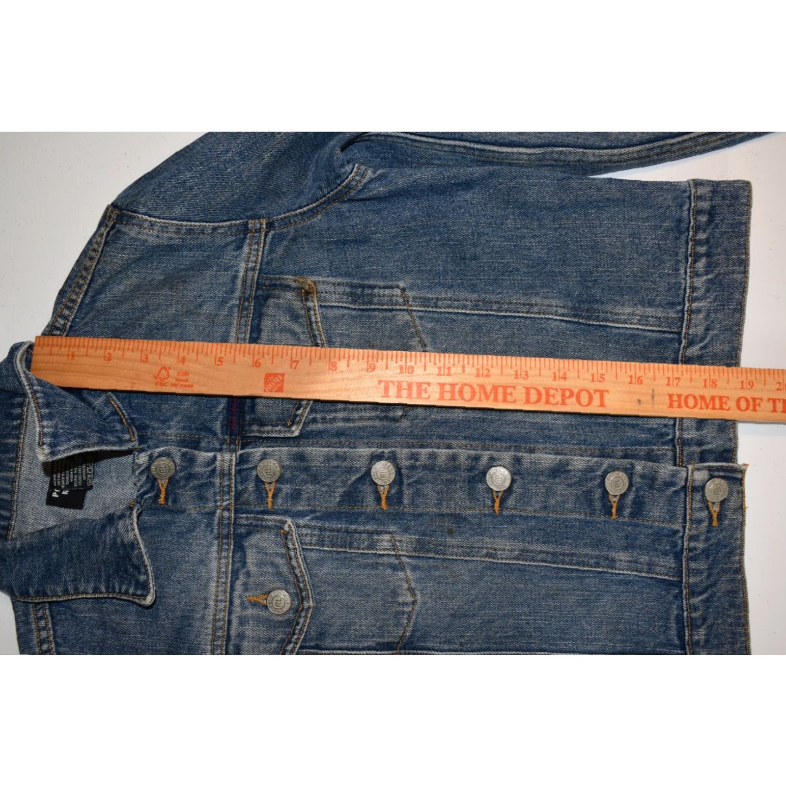 Polo Ralph Lauren VINTAGE Polo Ralph Lauren Denim Trucker Jacket Womens XS Distressed Denim Blue Size XS / US 0-2 / IT 36-38 - 5 Thumbnail