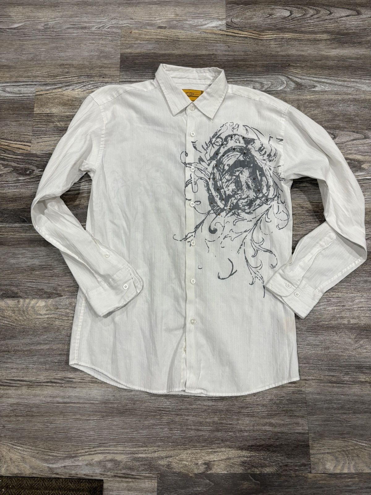 Vintage Vigo jeans white button up Size US L / EU 52-54 / 3 - 2 Thumbnail