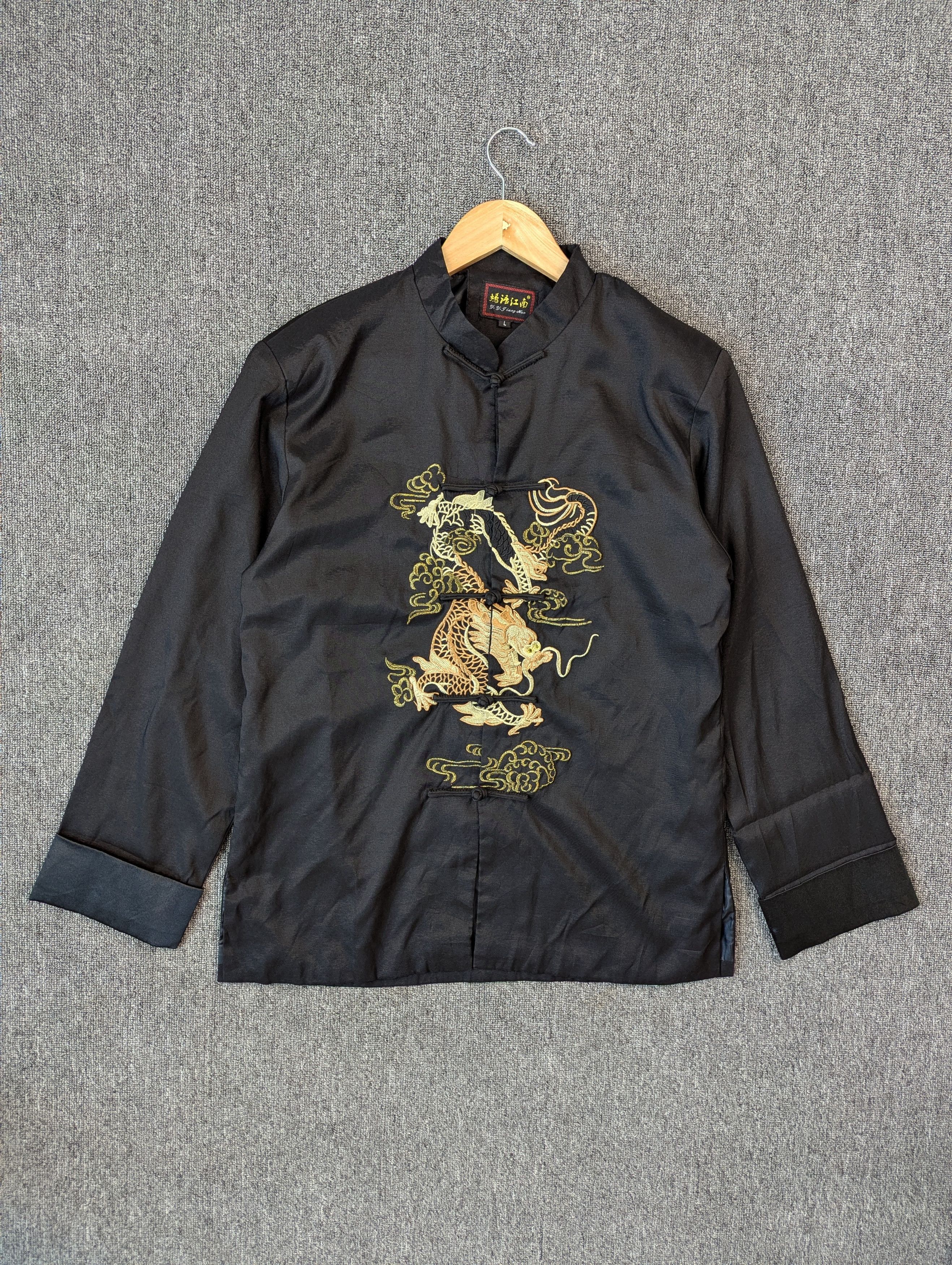 Japanese Brand Vintage Japanese Brand Tang Suit Dragon Embroidery Jacket Size US M / EU 48-50 / 2 - 1 Thumbnail
