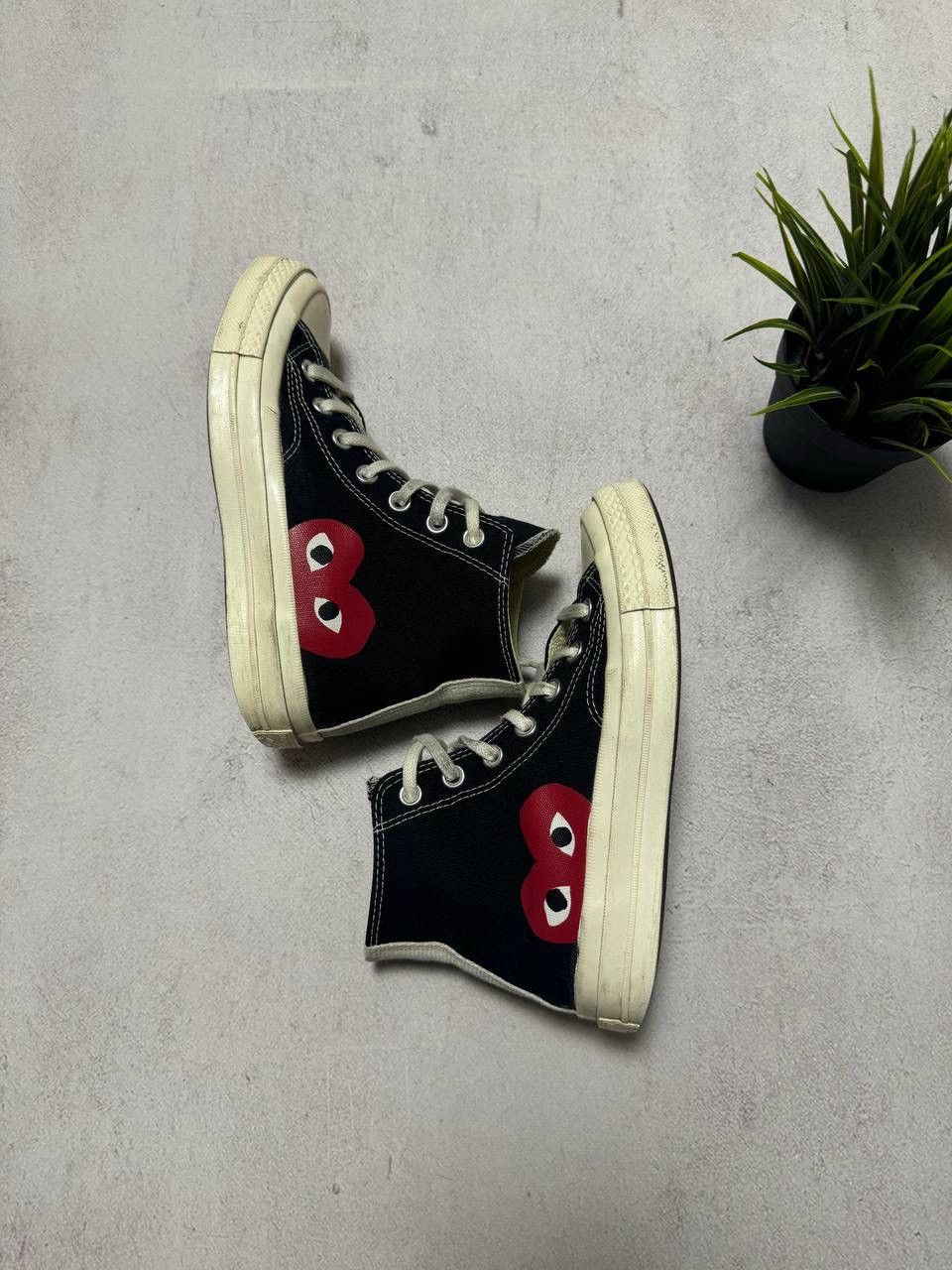 Comme des Garcons × Converse Vintage Comme Des Garcons Converse Sneakers High 36.5 37 Size US 6 / IT 36 - 4 Thumbnail