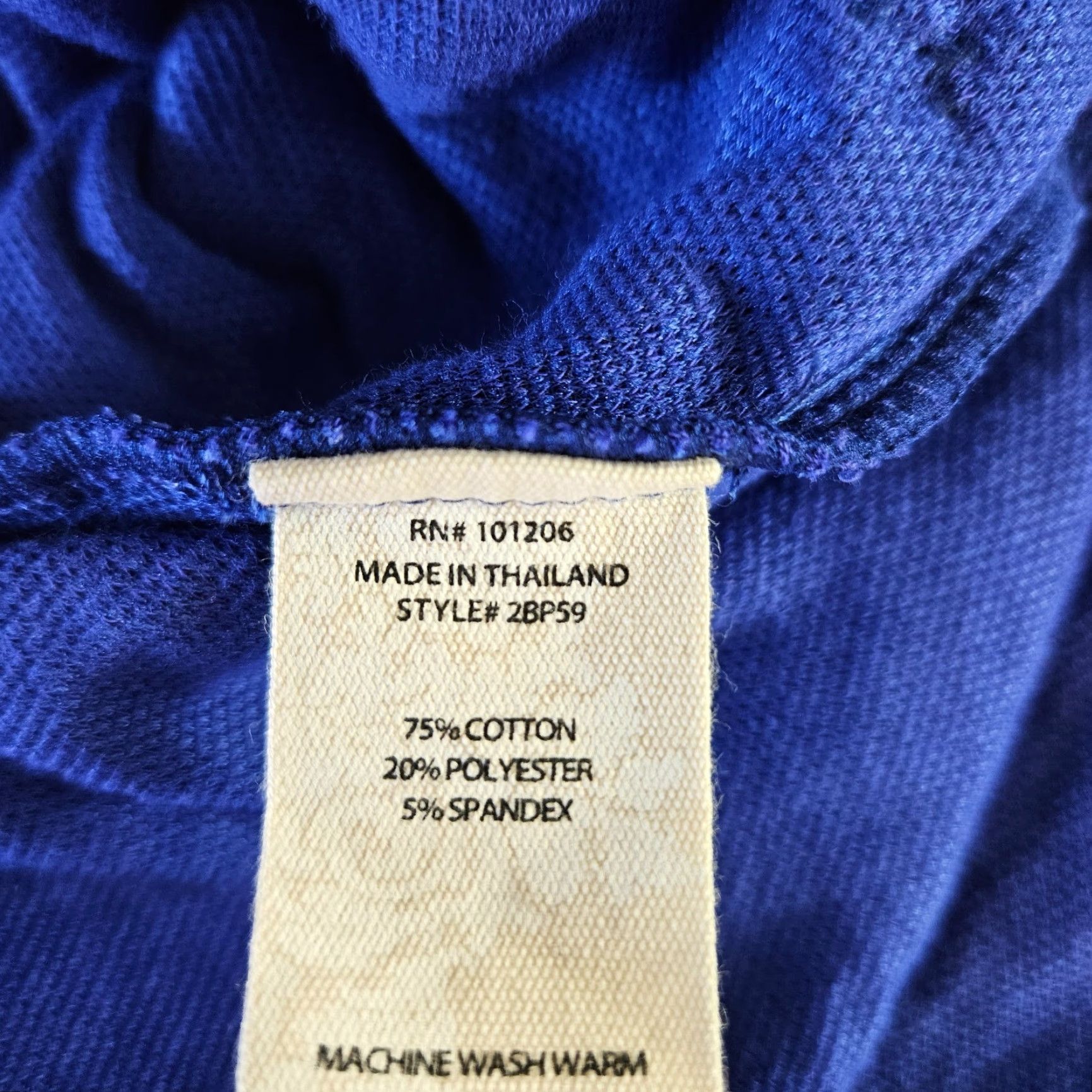 Soft Surroundings Soft Surroundings Womens Top Sz S Blue Textured 3/4 Sleeve Cotton Blend Blouse Shirt Adult Womens Size S / US 4 / IT 40 - 4 Thumbnail