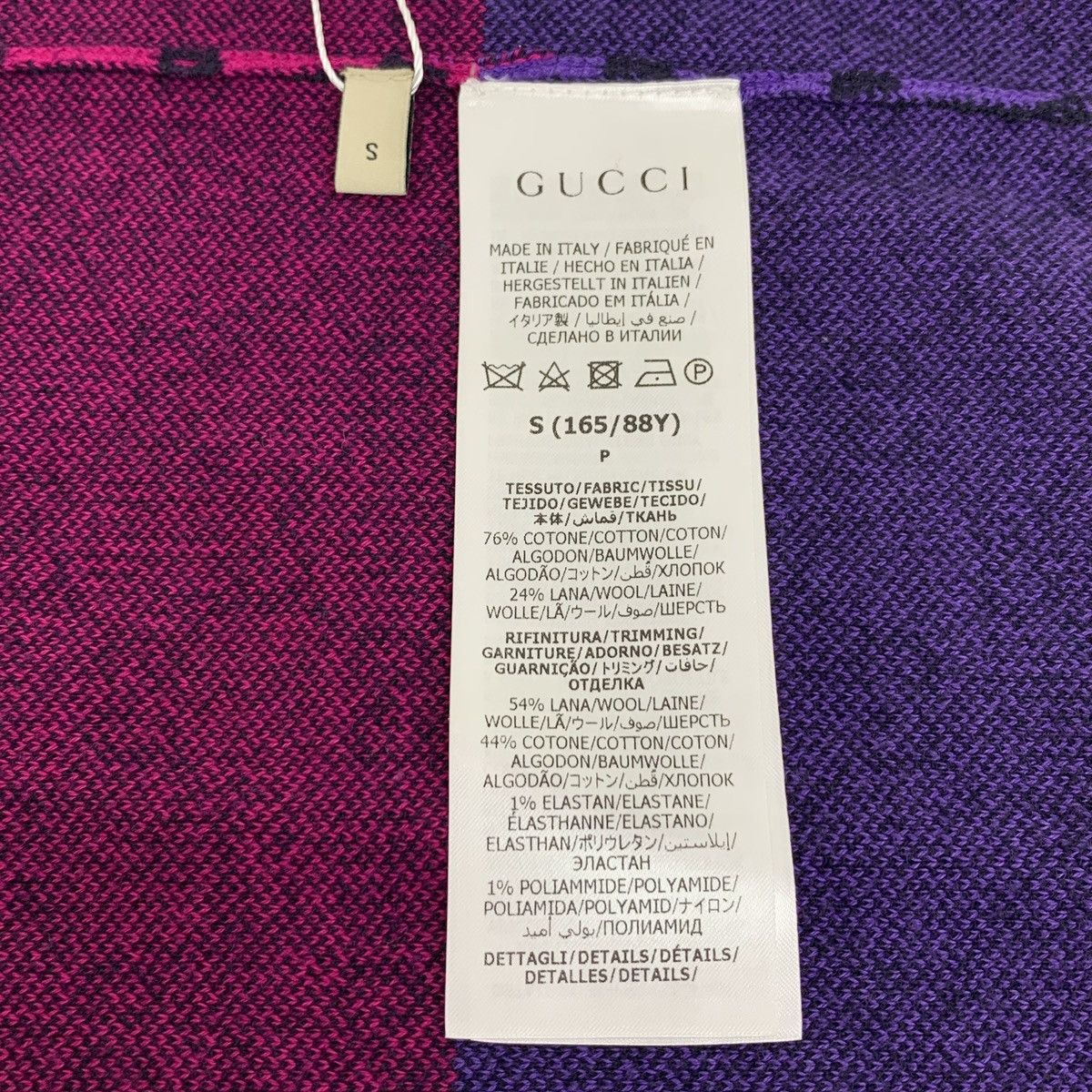 Gucci Gucci All-over Print Short Sleeve Knit Top K26WX Size S / US 4 / IT 40 - 8 Thumbnail
