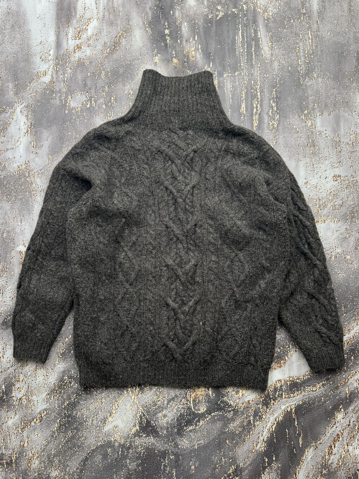 L.O.G.G. × Vintage L.O.G.G. Vintage Cable Knit Wool Sweater Size US M / EU 48-50 / 2 - 7 Thumbnail