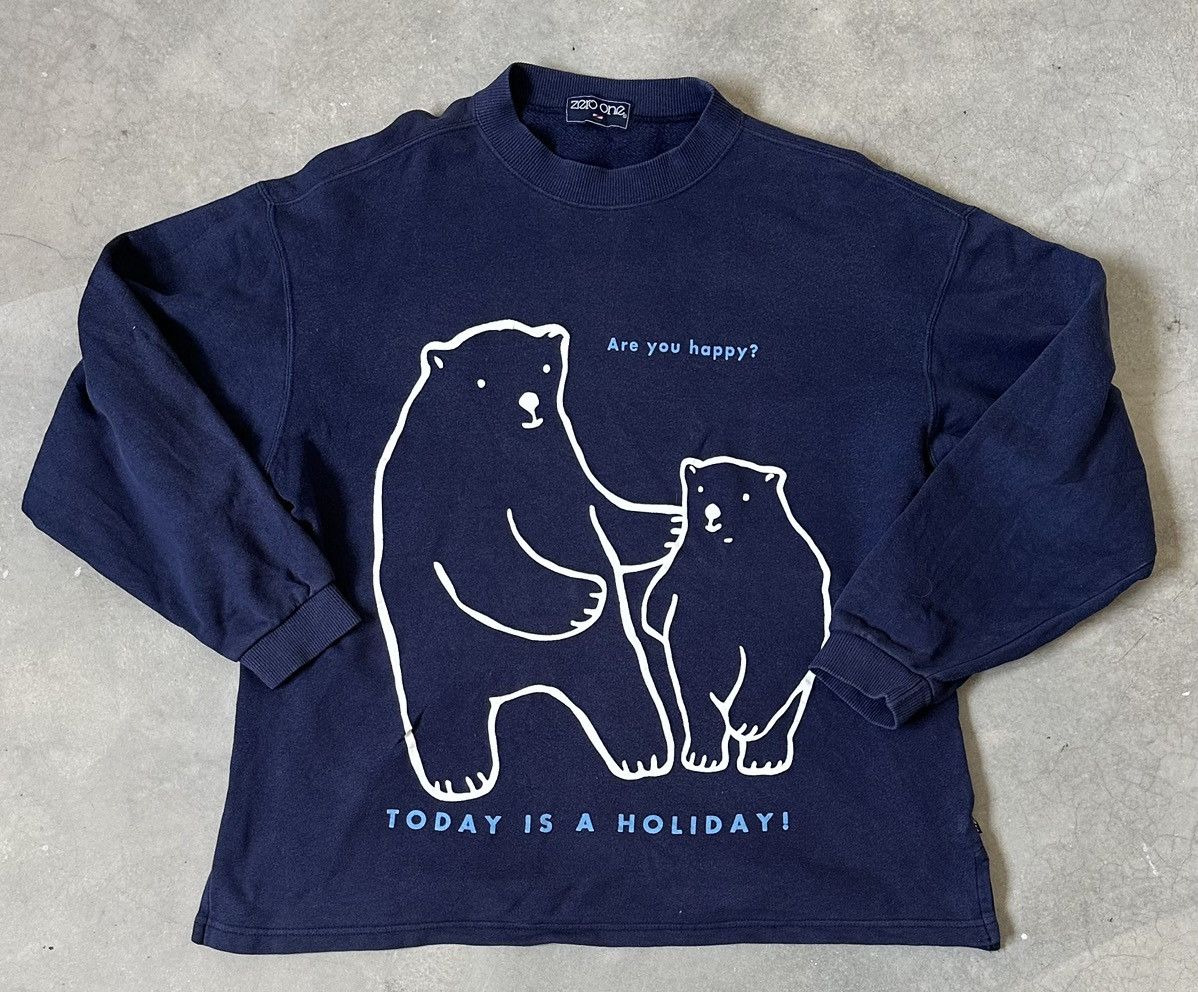 Vintage VINTAGE ZERO ONE HOLIDAY BEAR SWEATSHIRT Size US L / EU 52-54 / 3 - 1 Thumbnail