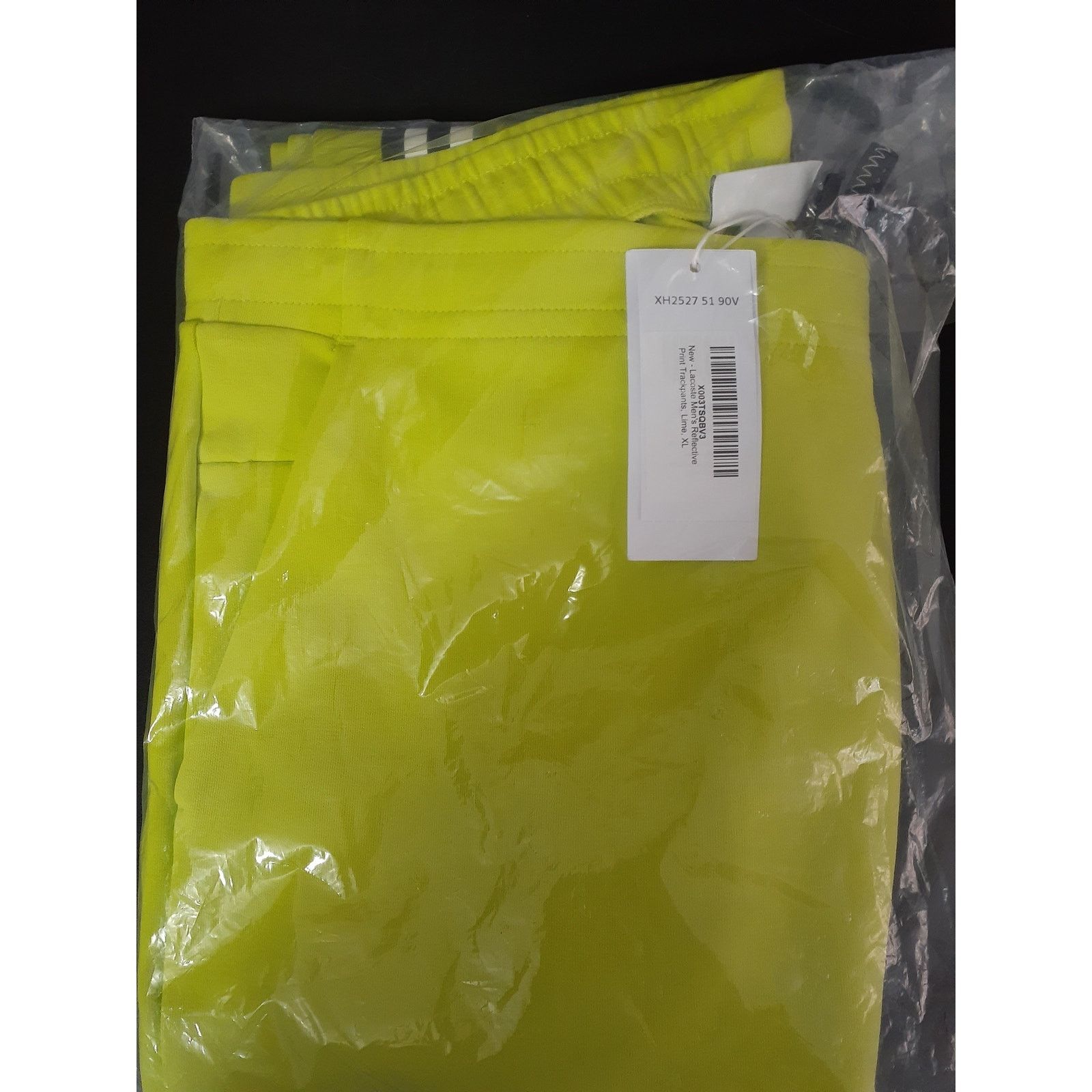 Lacoste Lacoste Men's Active Slim Fit Track Pants Lime XL Size US 34 / EU 50 - 2 Thumbnail