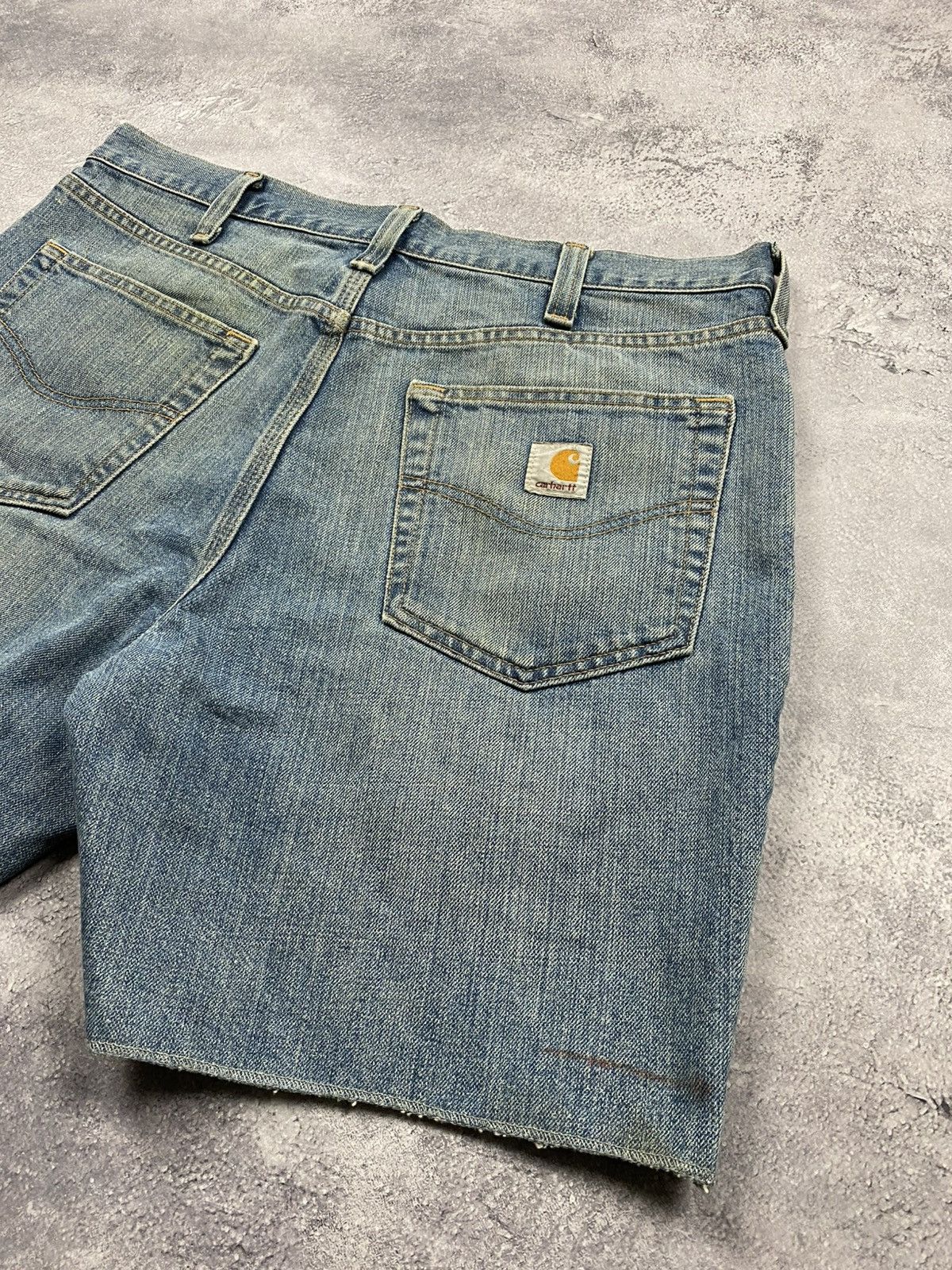Carhartt Vintage Carhartt Denim Shorts Workwear Y2K Rare Faded 90s Size US 34 / EU 50 - 16 Thumbnail