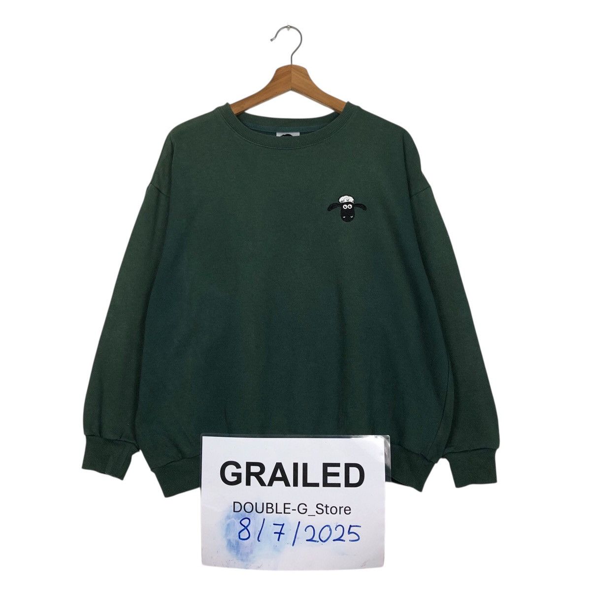 Cartoon Network 📌Vintage Sweatshirt Shaun The Sheep Big Logo Design Size US L / EU 52-54 / 3 - 1 Thumbnail