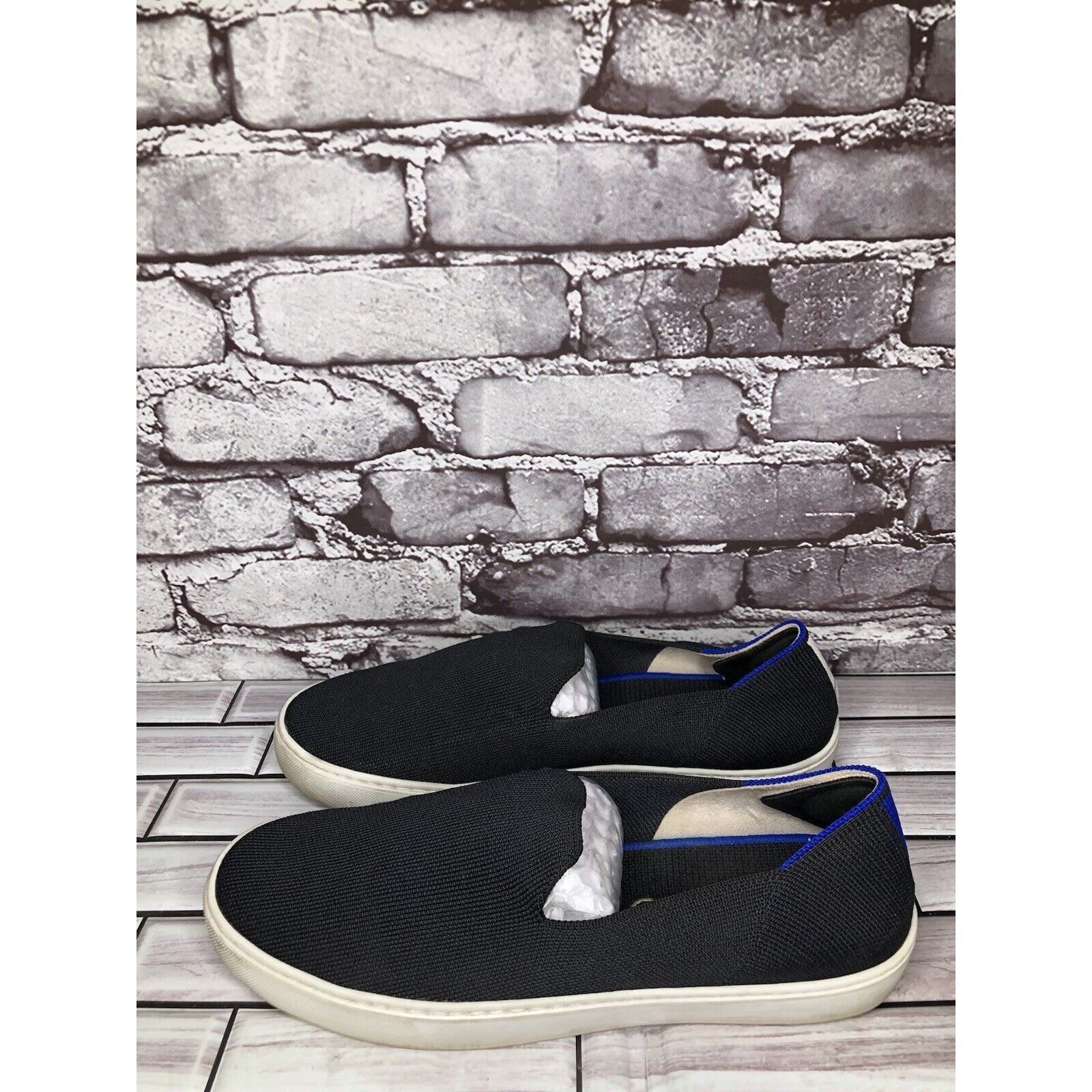 Other Rothy’s Black Knit Fabric The Original Slip On Sneaker Shoes Size US 11 / IT 41 - 1 Thumbnail