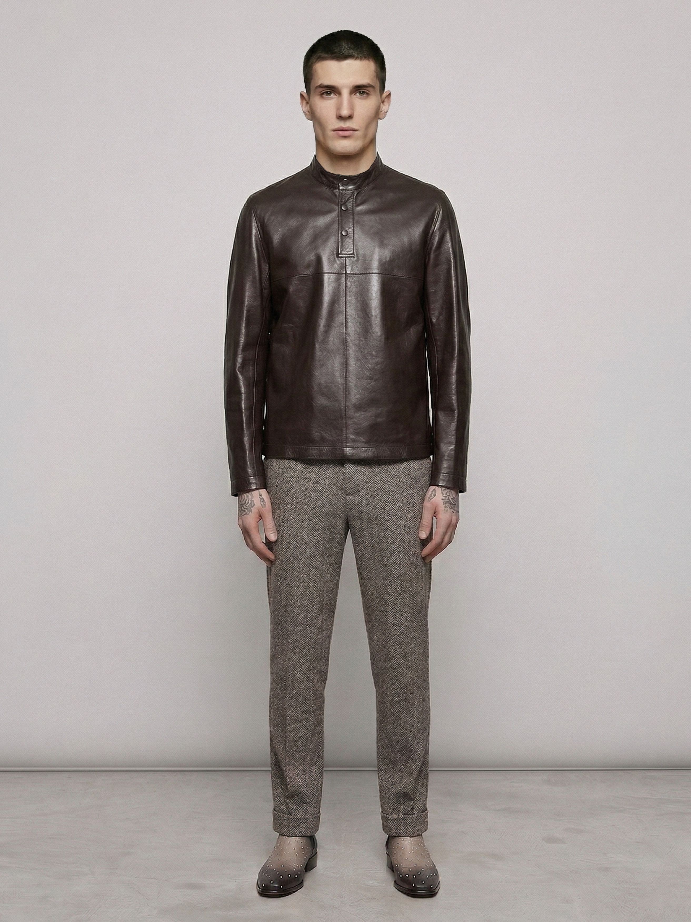 Louis Vuitton Lambskin Shirt Korean Collar Size US L / EU 52-54 / 3 - 13 Thumbnail