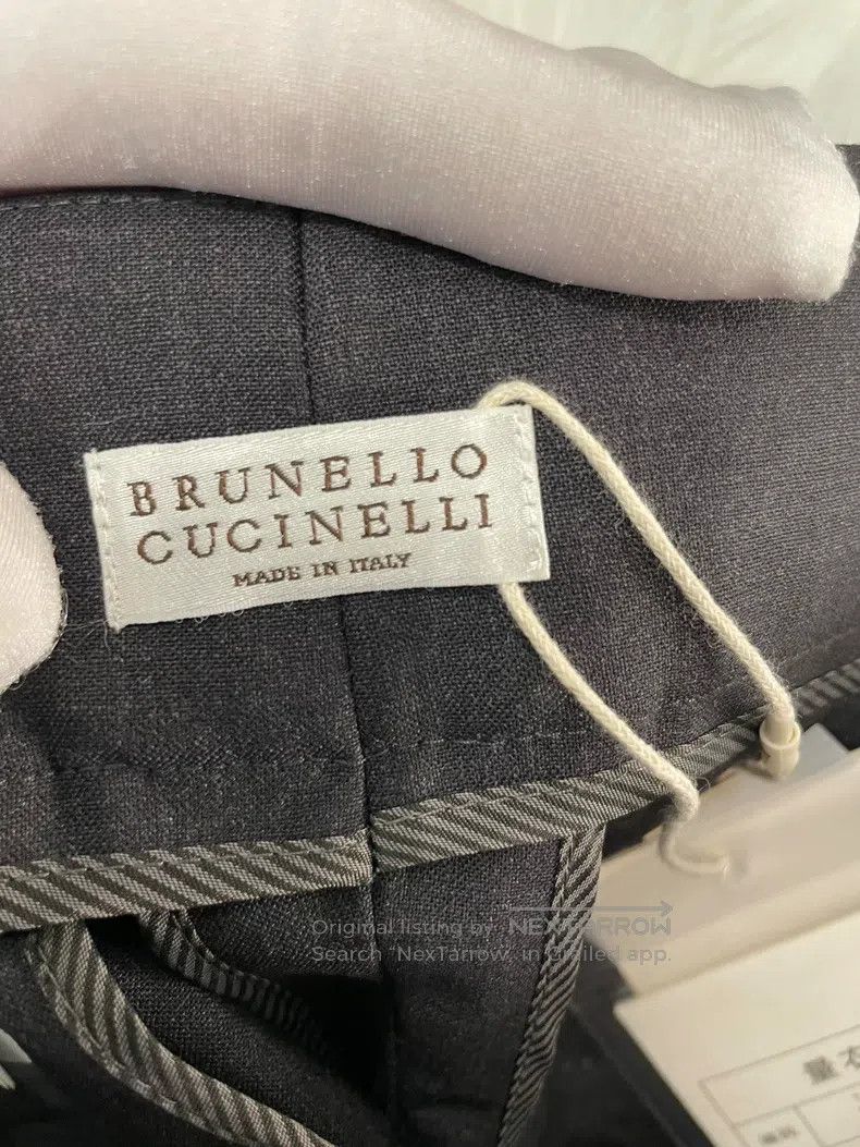 Brunello Cucinelli Brunello Cucinelli Black and Grey Sequin Embroidered Wool Size 27" / US 4 / IT 40 - 3 Thumbnail