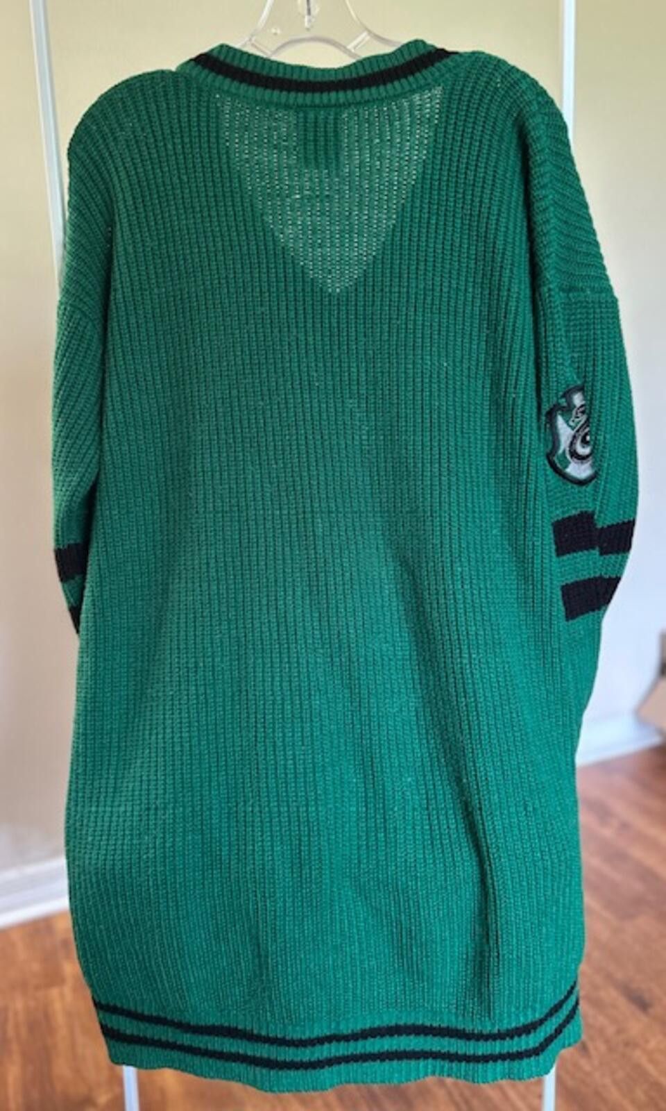 Unknown London Harry Potter Green Slytherin Knit Sweater Dress w Patches L Size L / US 10 / IT 46 - 1 Thumbnail