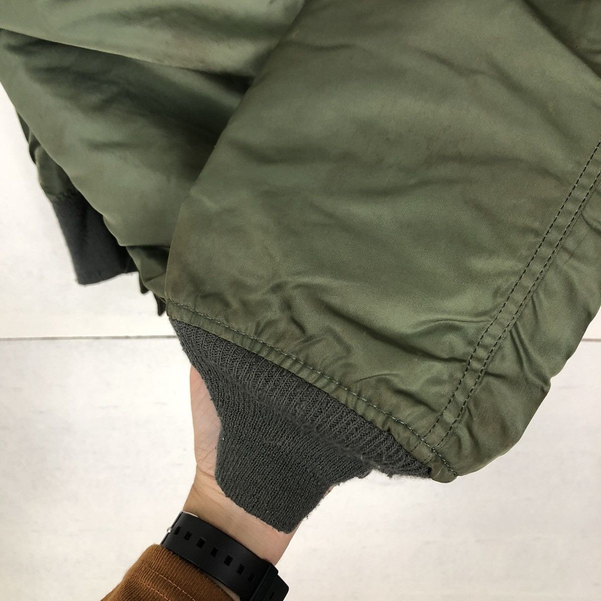 VINTAGE PARKA JACKET MINK FUR HOODIE ALPHA INDUSTRIES USA