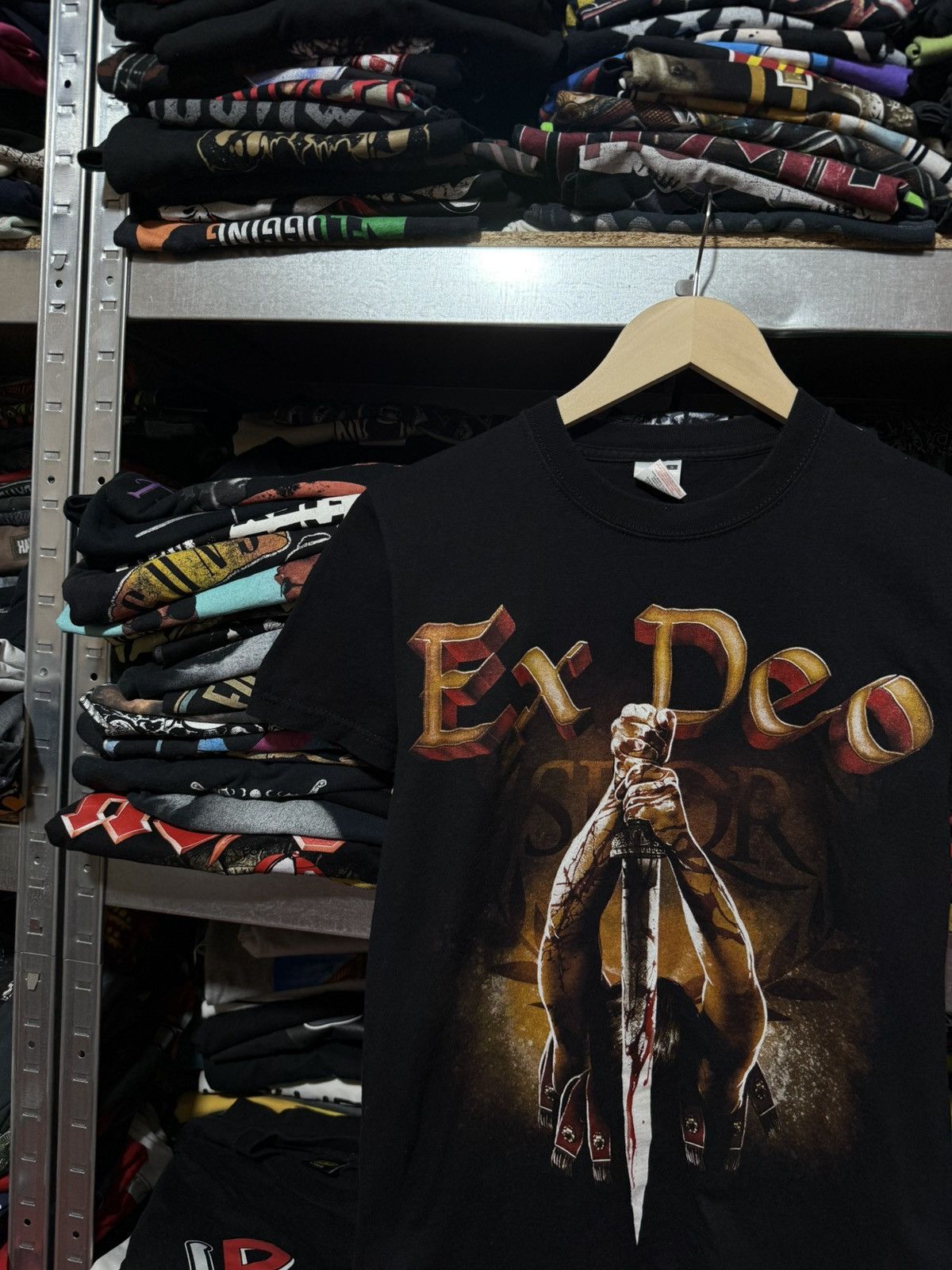 Band Tees Vintage 2012 Ex Deo I, Caligvla Rock Band Retro T-Shirt Size US XS / EU 42 / 0 - 3 Thumbnail