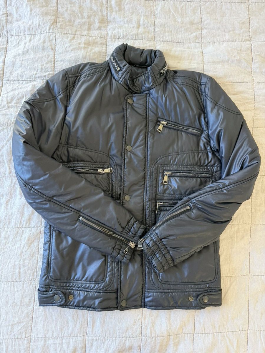 Dolce & Gabbana LN Dolce & Gabbana Puffer Zipper Moto Jacket w Zip-Away Hood Size US M / EU 48-50 / 2 - 2 Thumbnail
